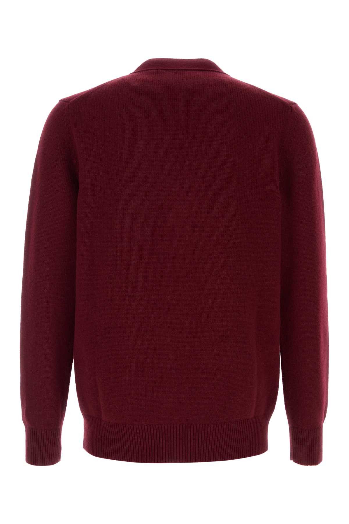 Gucci Burgundy Wool Blend Cardigan Size US M / EU 48-50 / 2 - 2 Thumbnail