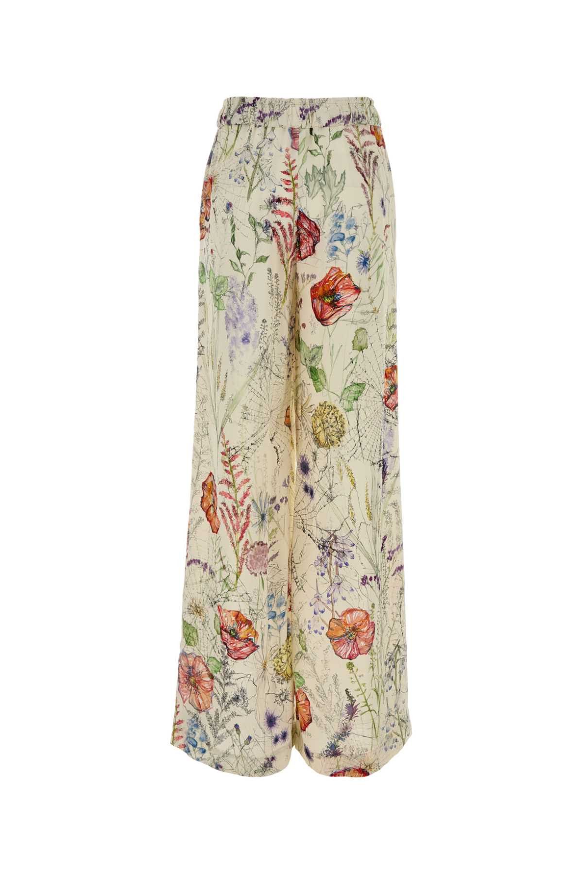 Alexander McQueen Printed Crepe Pyjamas Pant Size 30" / US 8 / IT 44 - 2 Thumbnail