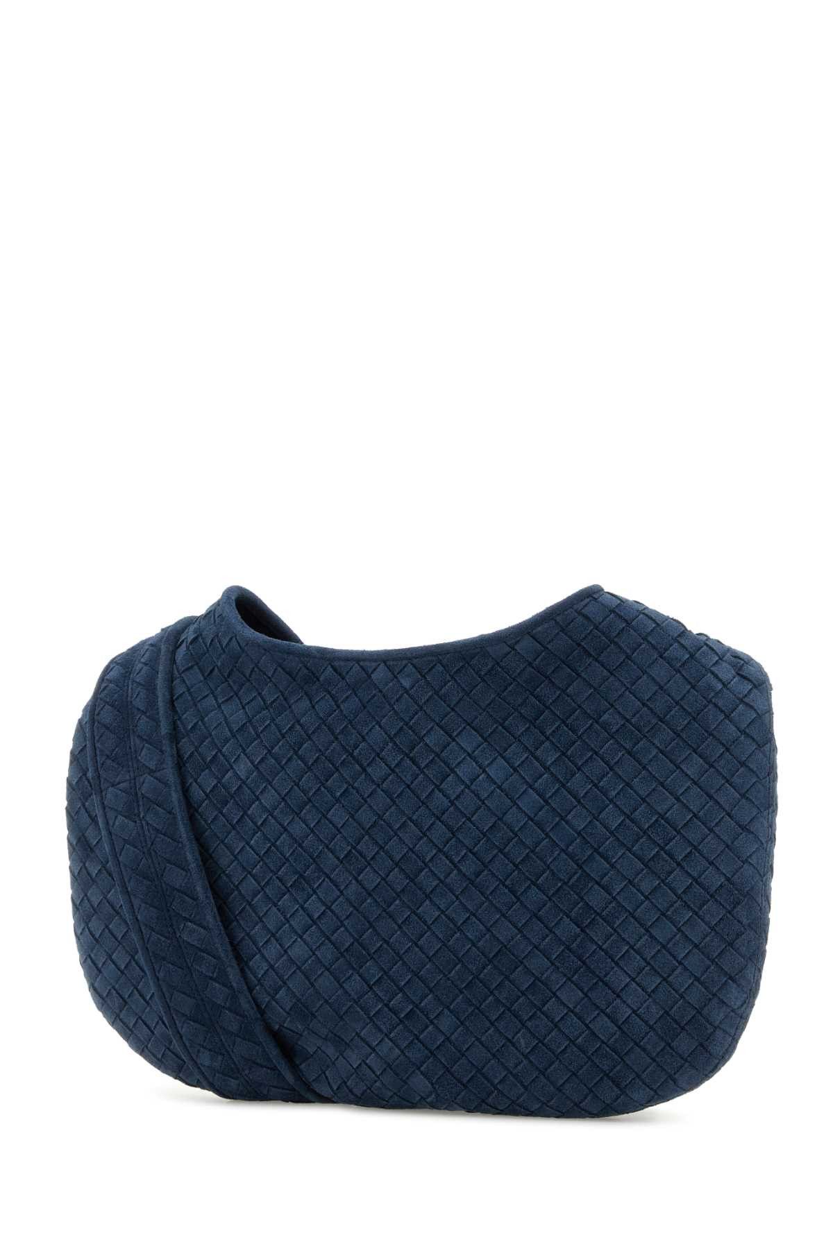 Bottega Veneta Navy Blue Suede Crossbody Bag Size ONE SIZE - 2 Thumbnail