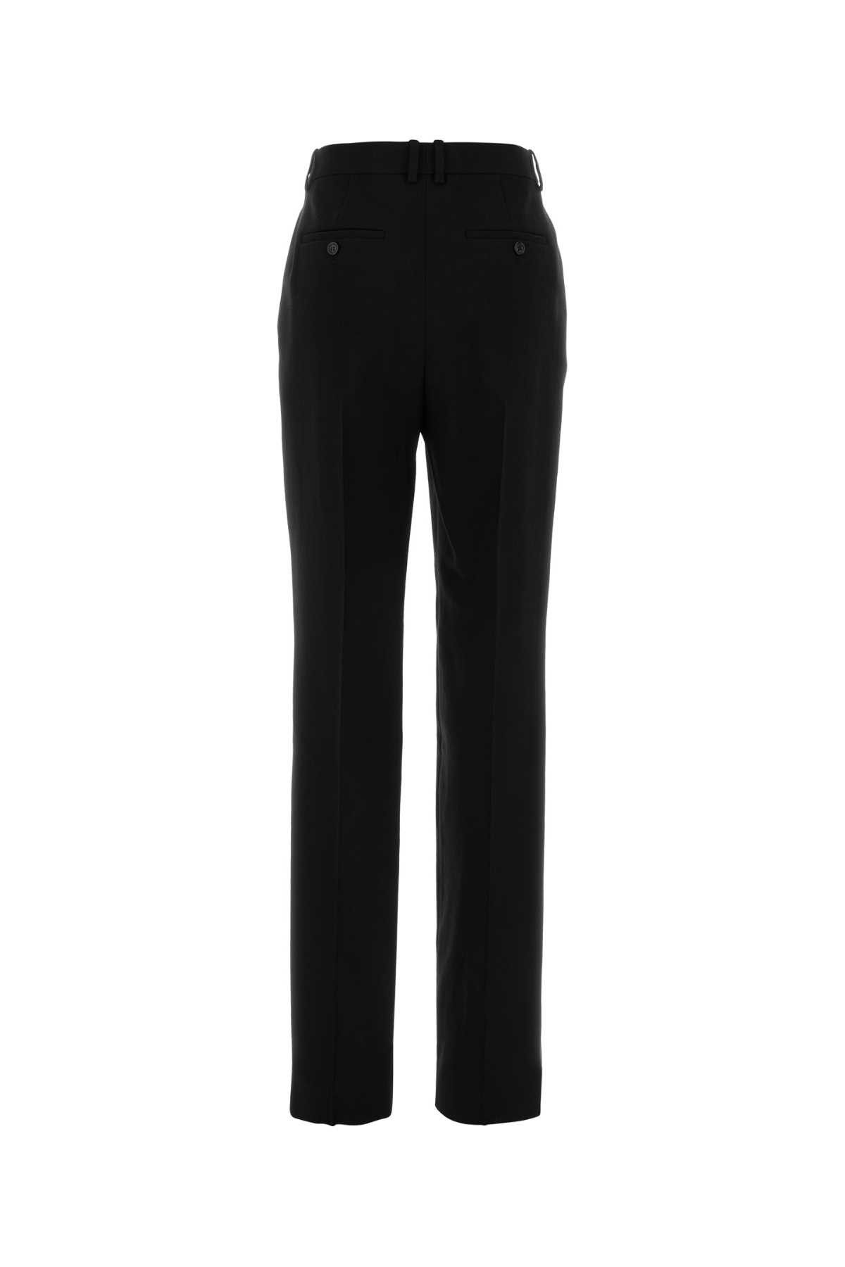 Saint Laurent Paris Black Wool Pant Size 27" / US 4 / IT 40 - 2 Thumbnail