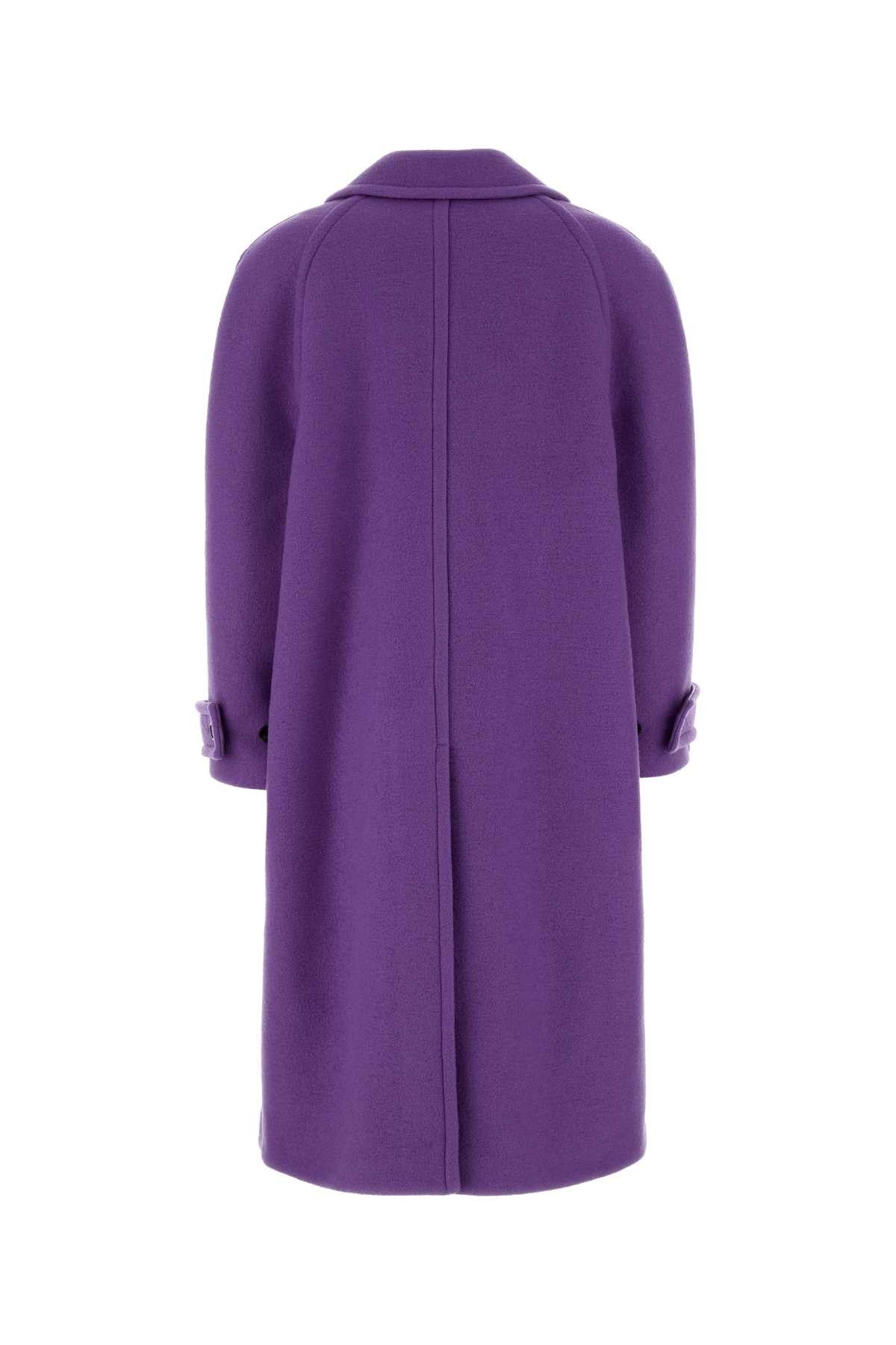 Gucci Purple Wool Blend Coat Size S / US 4 / IT 40 - 2 Thumbnail