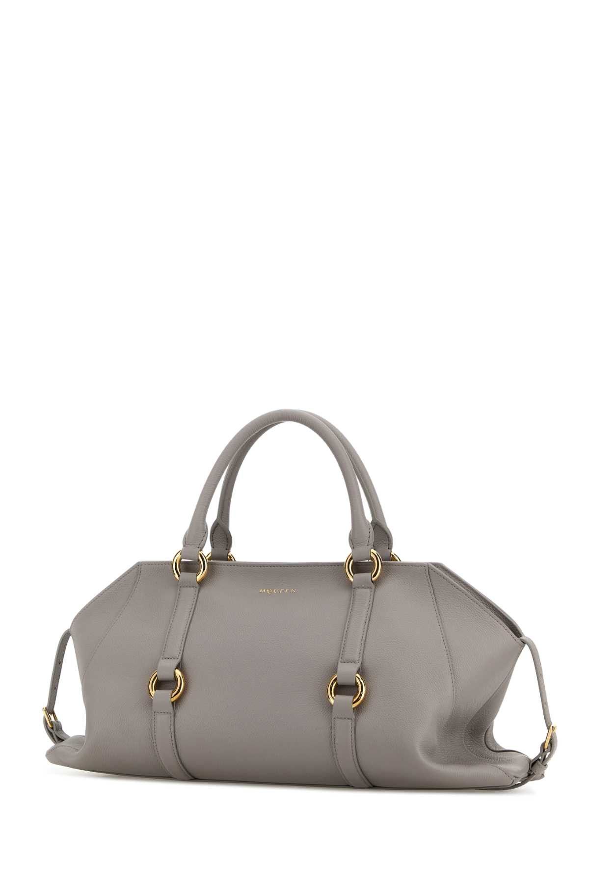 Alexander McQueen Grey Leather Medium Farringdon Handbag Size ONE SIZE - 2 Thumbnail