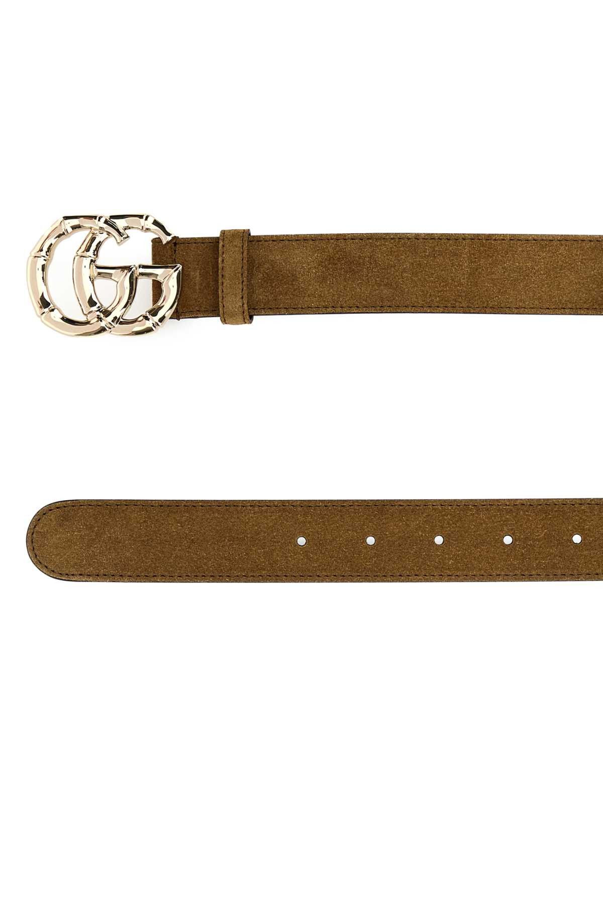 Gucci Biscuit Suede Belt Size ONE SIZE - 2 Thumbnail