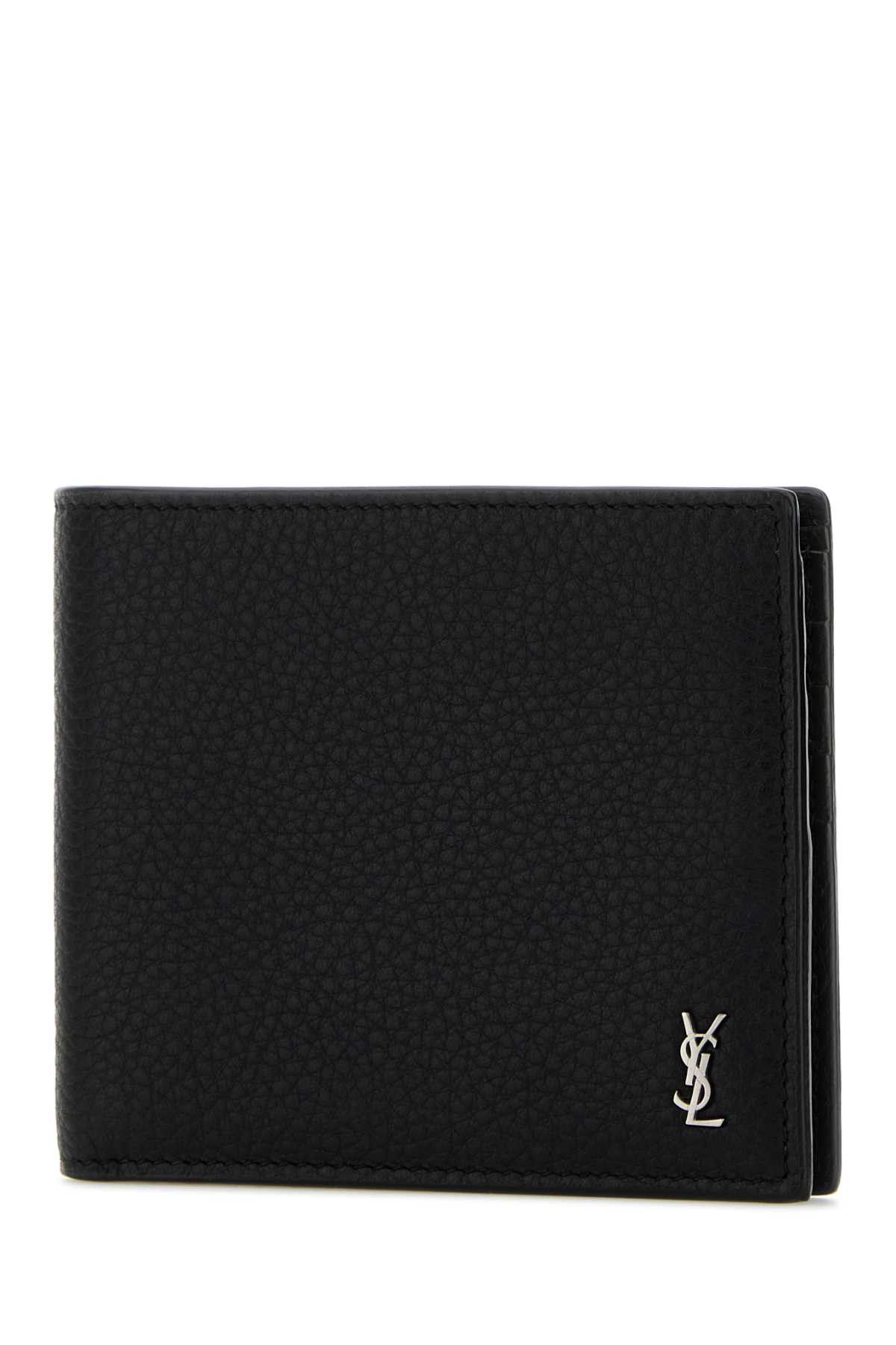 Saint Laurent Paris Black Leather Wallet Size ONE SIZE - 2 Thumbnail