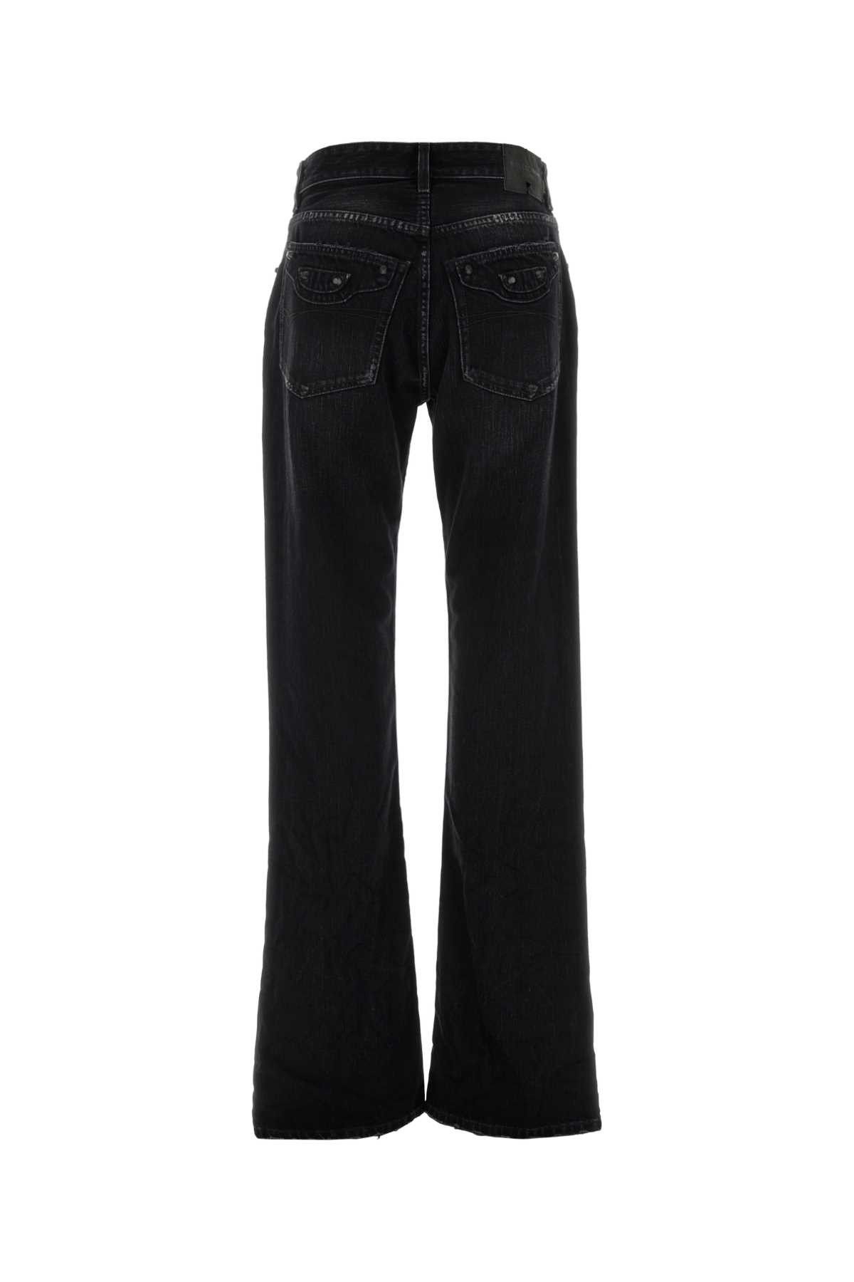 Balenciaga Black Denim Jeans Size 26" / US 2 / IT 38 - 2 Thumbnail
