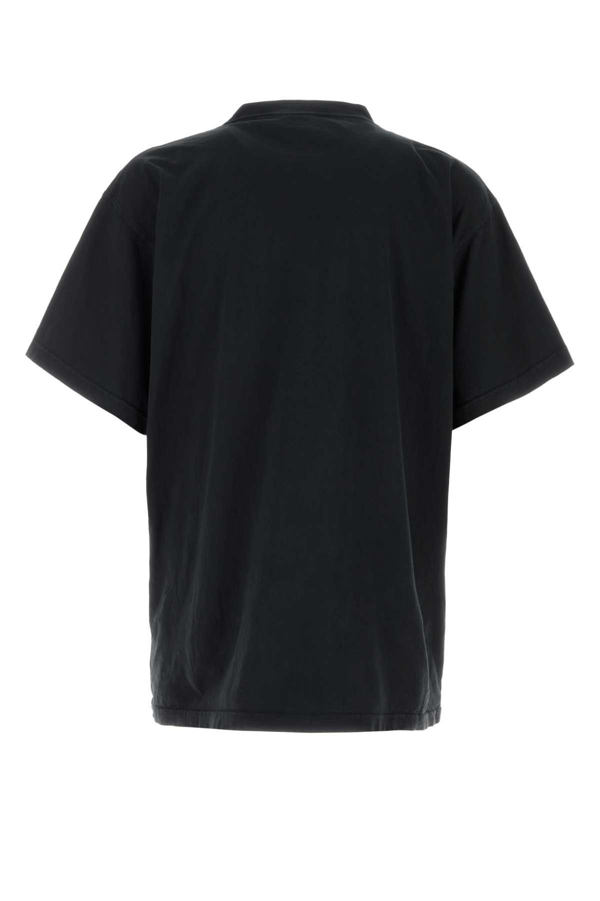 Balenciaga Slate Cotton Oversize T-Shirt Size US XL / EU 56 / 4 - 2 Thumbnail
