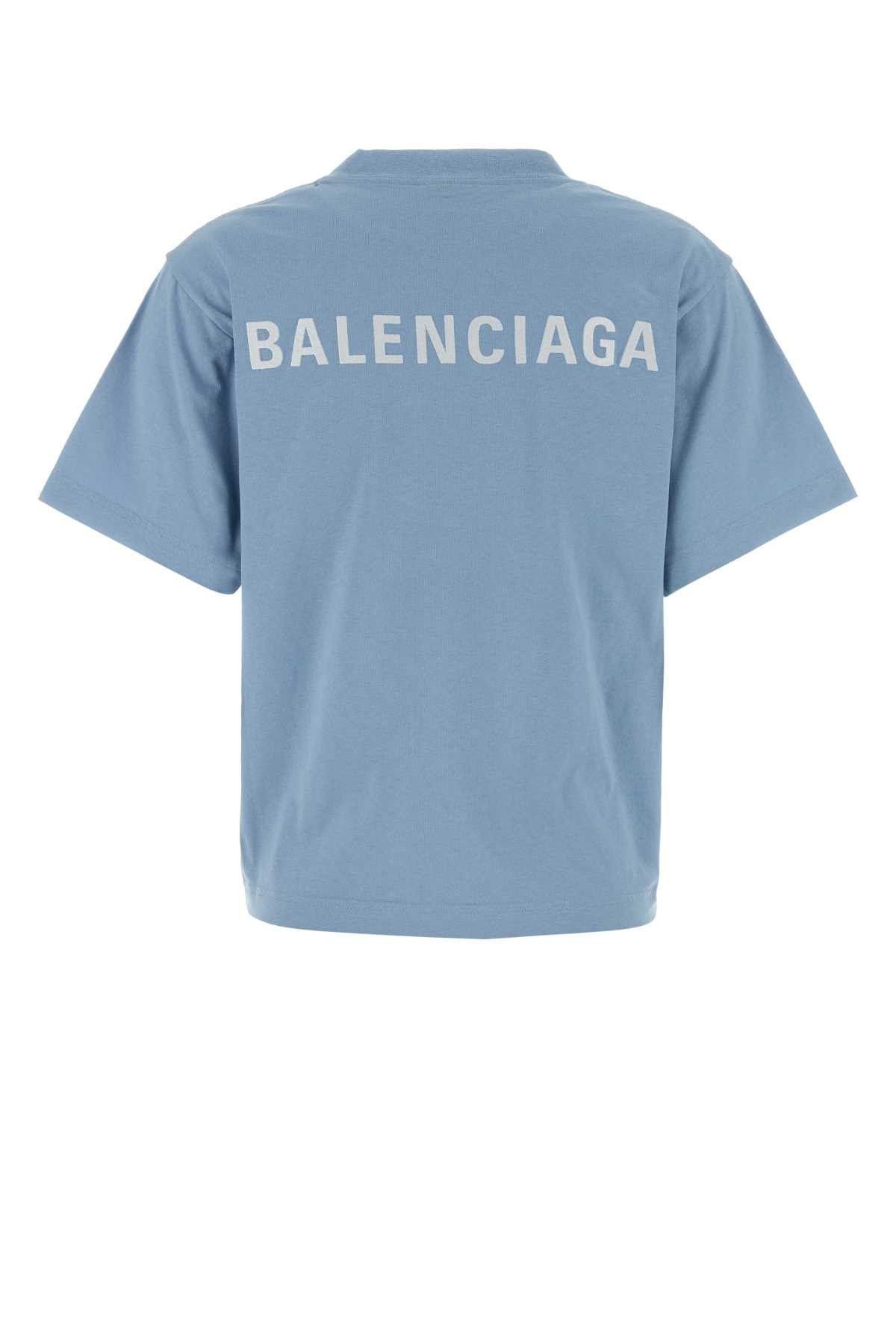 Light Blue Cotton T-Shirt