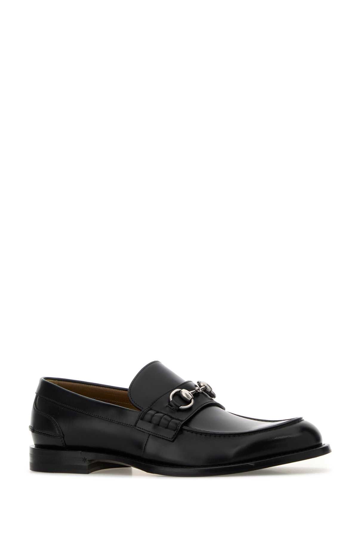 Gucci Black Leather Loafers Size US 8 / EU 41 - 2 Thumbnail