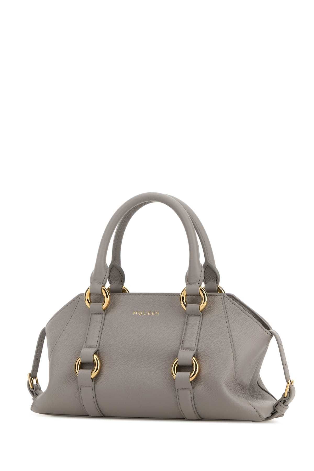 Alexander McQueen Grey Leather Small Farringdon Handbag Size ONE SIZE - 2 Thumbnail