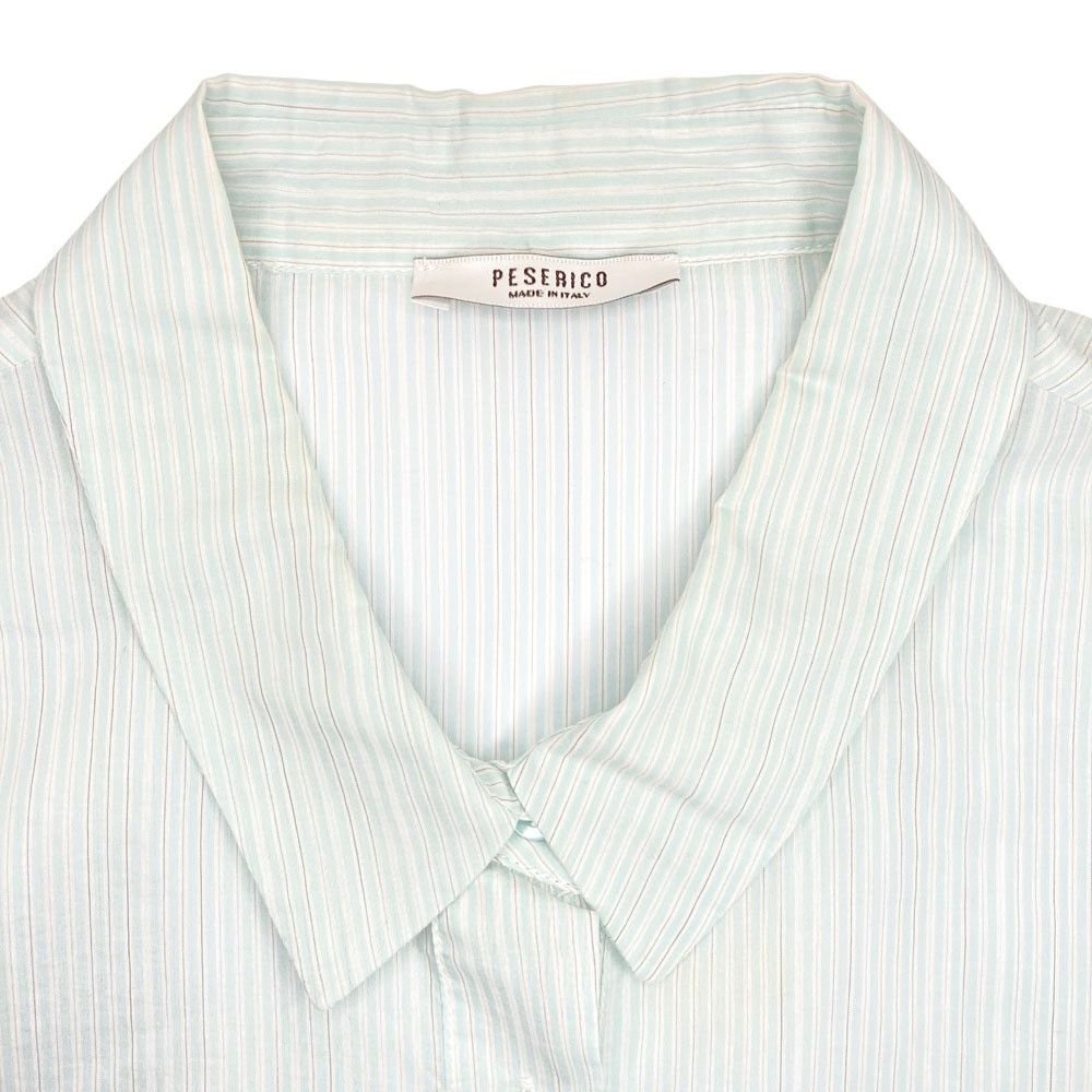 Other Other PESERICO Stripe Sheer Blouse Textile Tops DUTY FREE for USA Size ONE SIZE - 3 Thumbnail