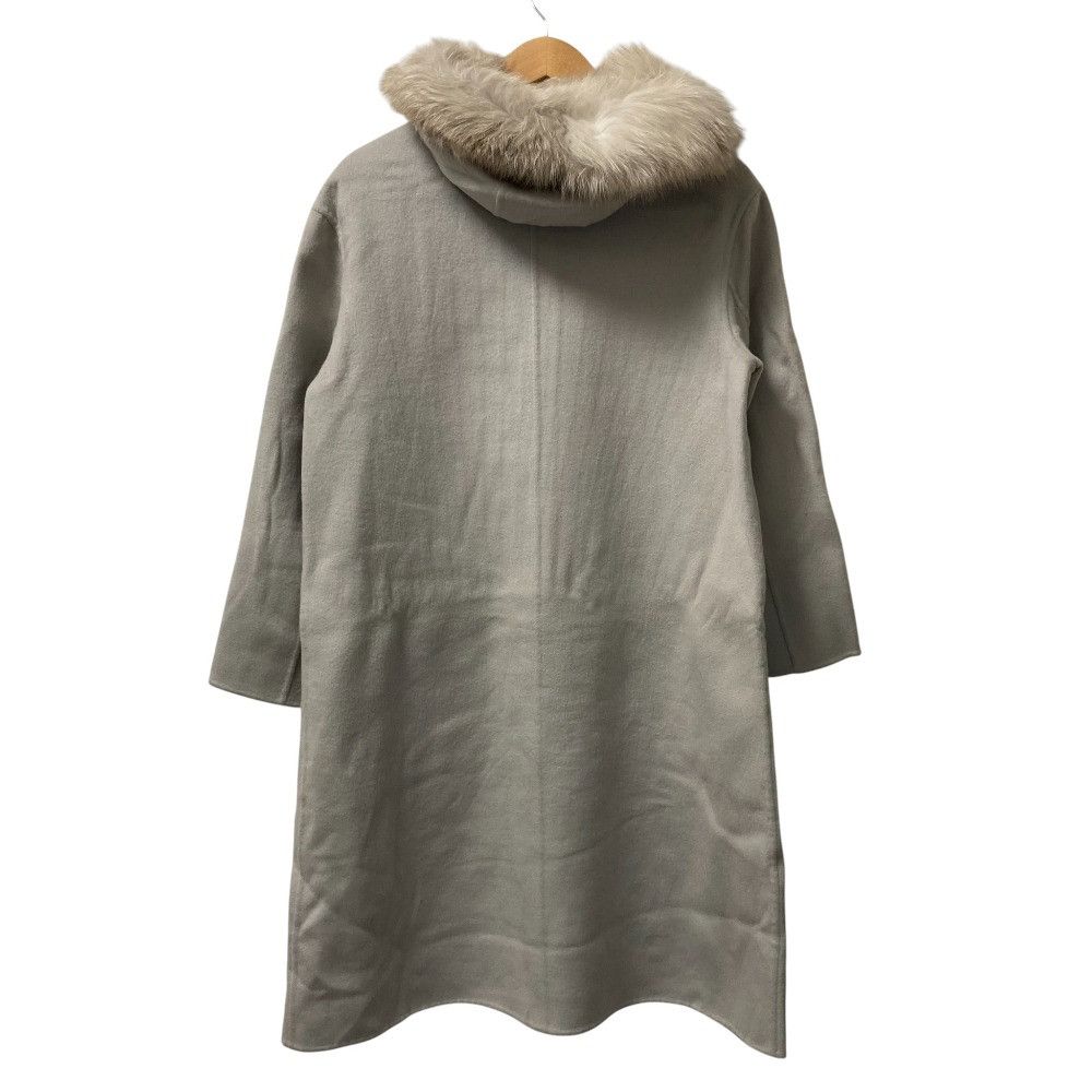 Other Other FOXEY Fox Fur Cashmere Hooded Long Coat Textile Outerwear 40197 DUTY FREE for USA Size ONE SIZE - 3 Thumbnail