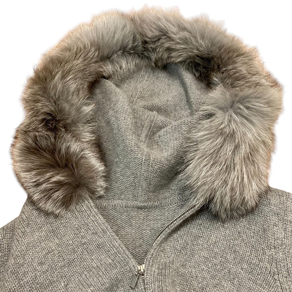 Other Other FOXEY Knit Pinecorn Fox Fur Knit Hoodie Fur Outerwear 38523 DUTY FREE for USA Size ONE SIZE - 4 Thumbnail