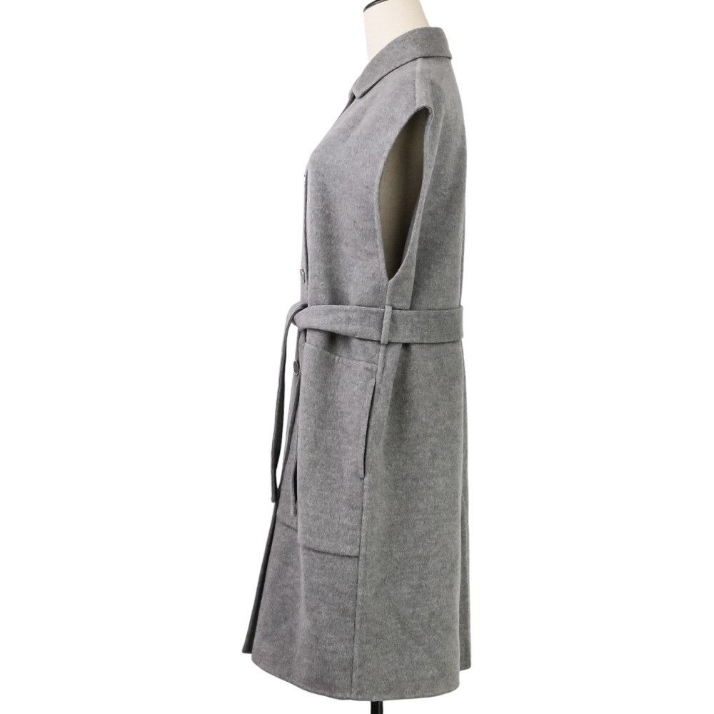 Hermes Hermes Hermès Belted Cashmere Long Gilet38 Textile Tops DUTY FREE for USA Size ONE SIZE - 3 Thumbnail