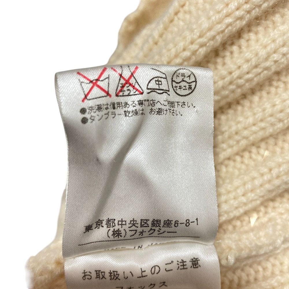 Other Other FOXEY Fox Fur Cashmere Knit Cap Textile Hats 23084 DUTY FREE for USA Size ONE SIZE - 7 Thumbnail