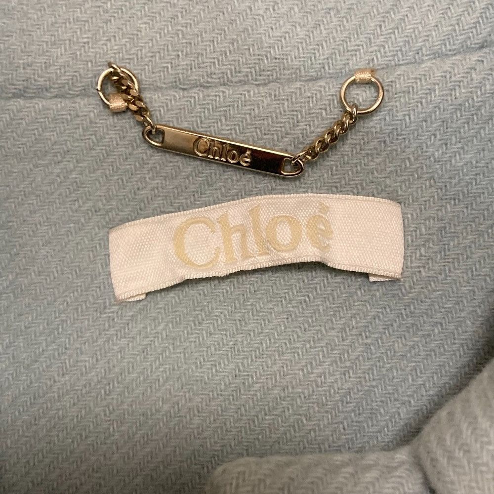 Chloe Chloe Chloe Wool Zip Single Collar Coat Textile Outerwear DUTY FREE for USA Size ONE SIZE - 6 Thumbnail