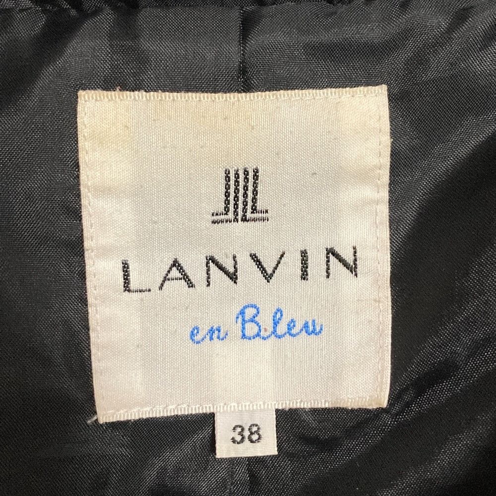 Lanvin Lanvin LANVIN en Bleu Lace Raccoon Fur Long Down Coat Textile Outerwear DUTY FREE for USA Size ONE SIZE - 10 Thumbnail