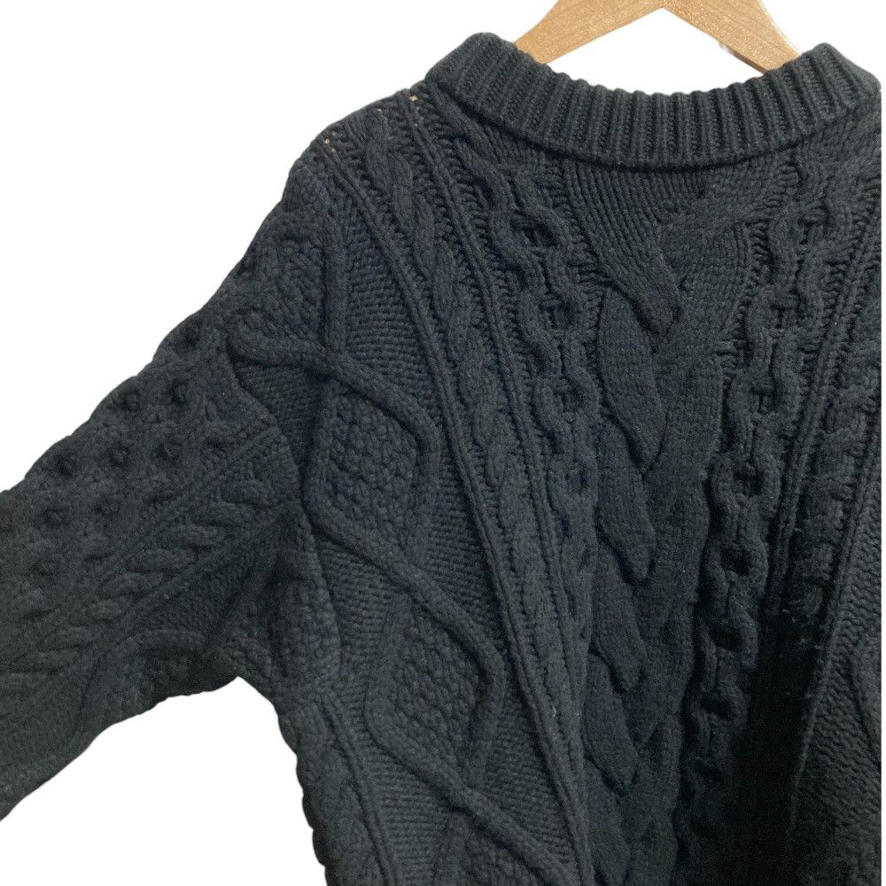Celine Celine Celine Aran Cable Knit Wool Cashmere Sweater Textile Tops 2A614374D DUTY FREE for USA Size ONE SIZE - 2 Thumbnail
