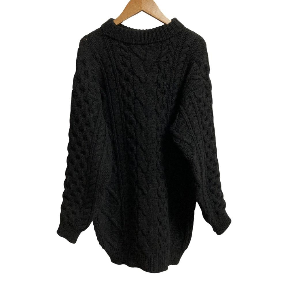 Celine Celine Celine Aran Cable Knit Wool Cashmere Sweater Textile Tops 2A614374D DUTY FREE for USA Size ONE SIZE - 3 Thumbnail