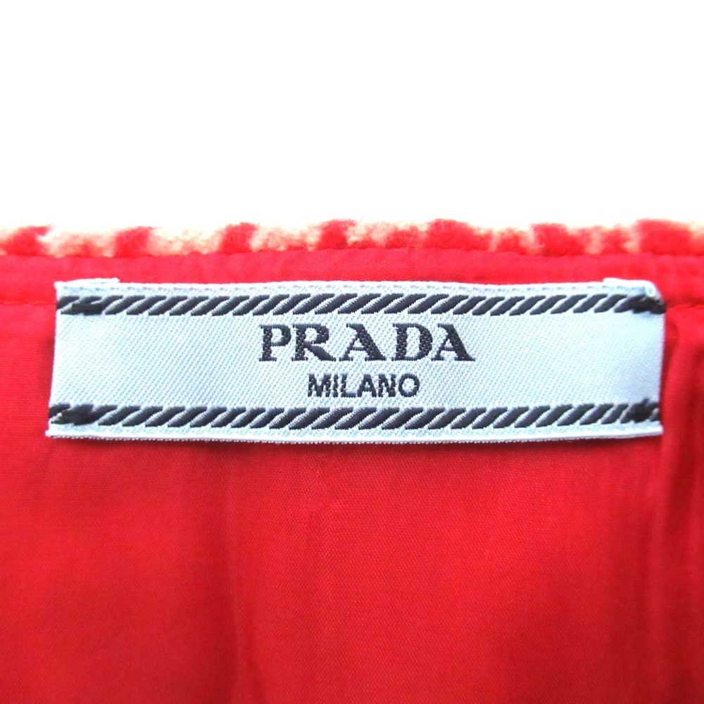 Prada Prada Prada Houndstooth Virgin Wool Skirt Textile Skirts DUTY FREE for USA Size ONE SIZE - 7 Thumbnail