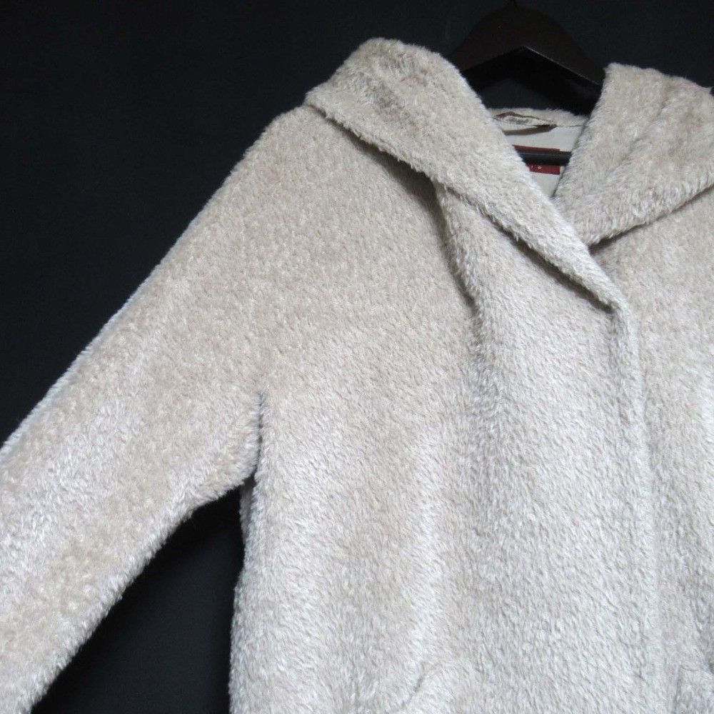 Max Mara Max Mara Max Mara Studio Alpaca Shaggy Hooded Coat Fur Outerwear DUTY FREE for USA Size ONE SIZE - 3 Thumbnail