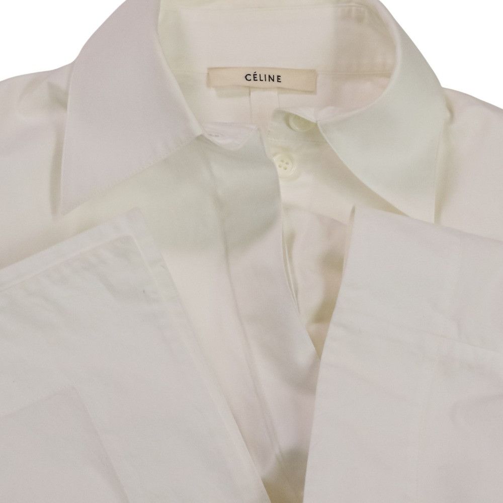 Celine Celine Celine Chunky Sleeve Shirt Cotton Shirt Textile Dress Shirt DUTY FREE for USA Size ONE SIZE - 10 Thumbnail