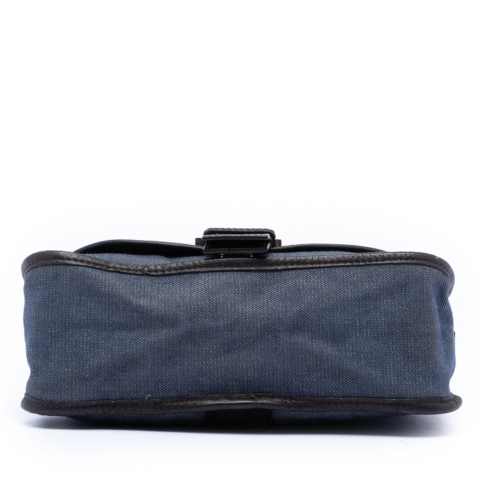 Fendi Fendi Zucca Trimmed Denim Buckle Flap Size ONE SIZE - 3 Thumbnail