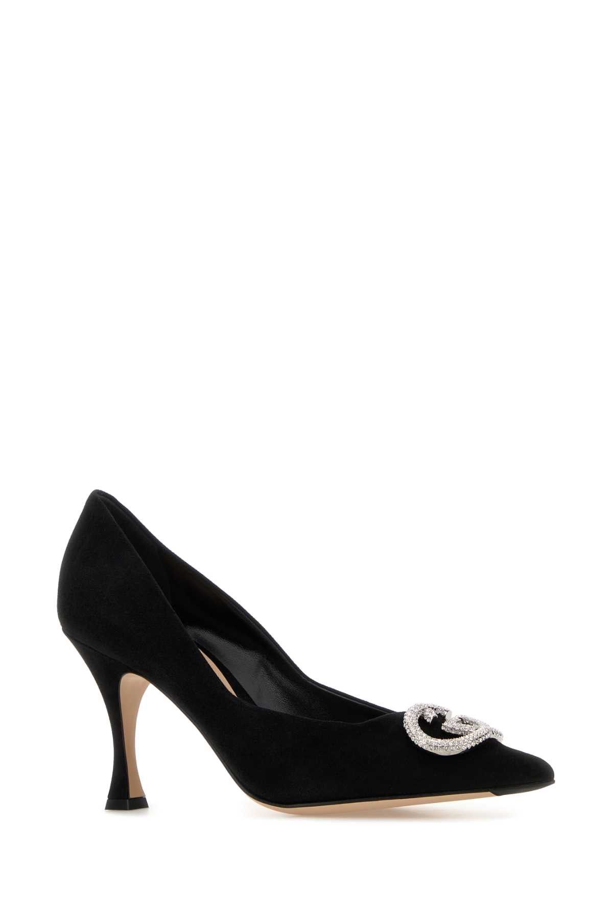 Gucci Black Suede Pumps Size US 10 / IT 40 - 2 Thumbnail