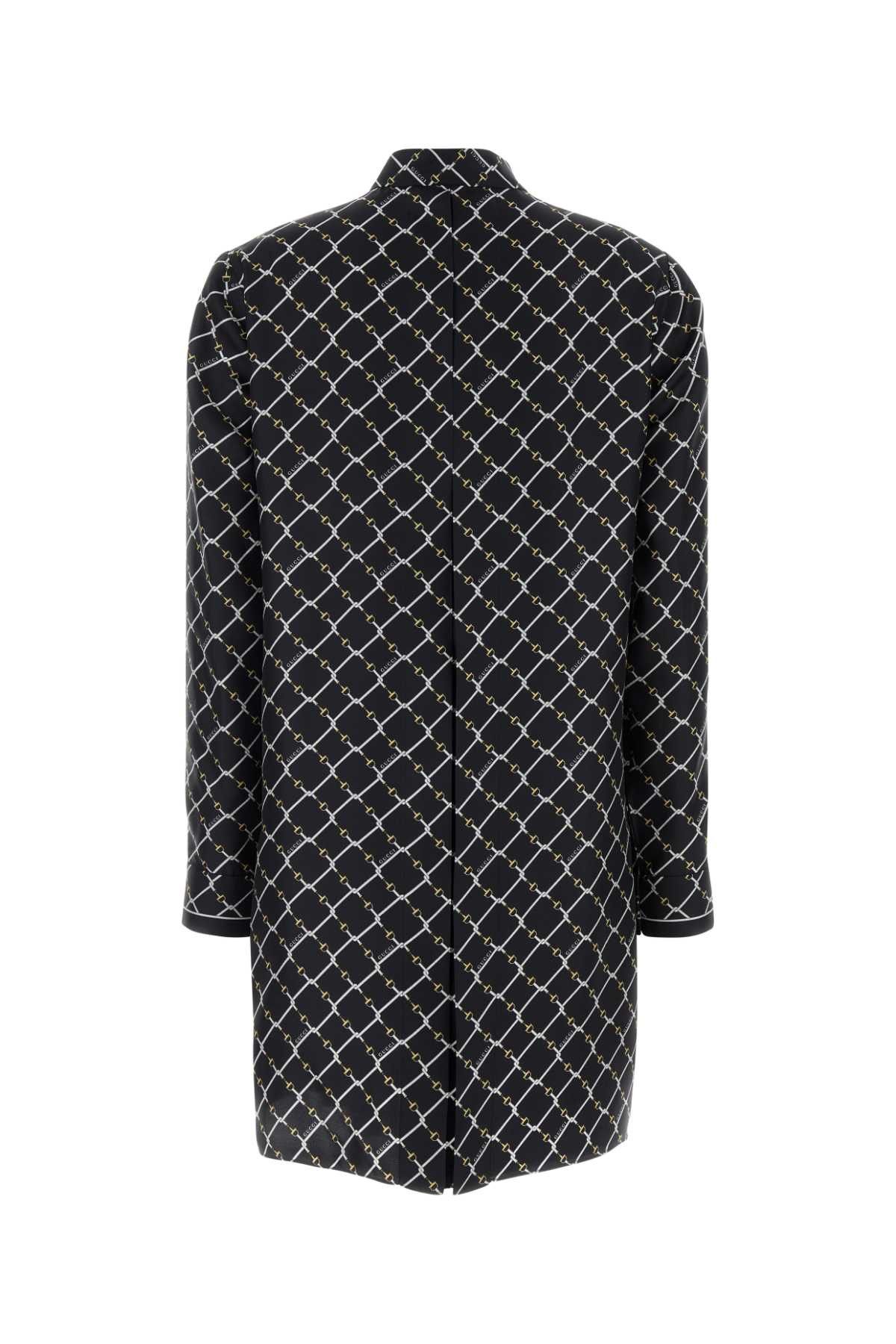 Gucci Printed Silk Mini Dress Size S / US 4 / IT 40 - 2 Thumbnail