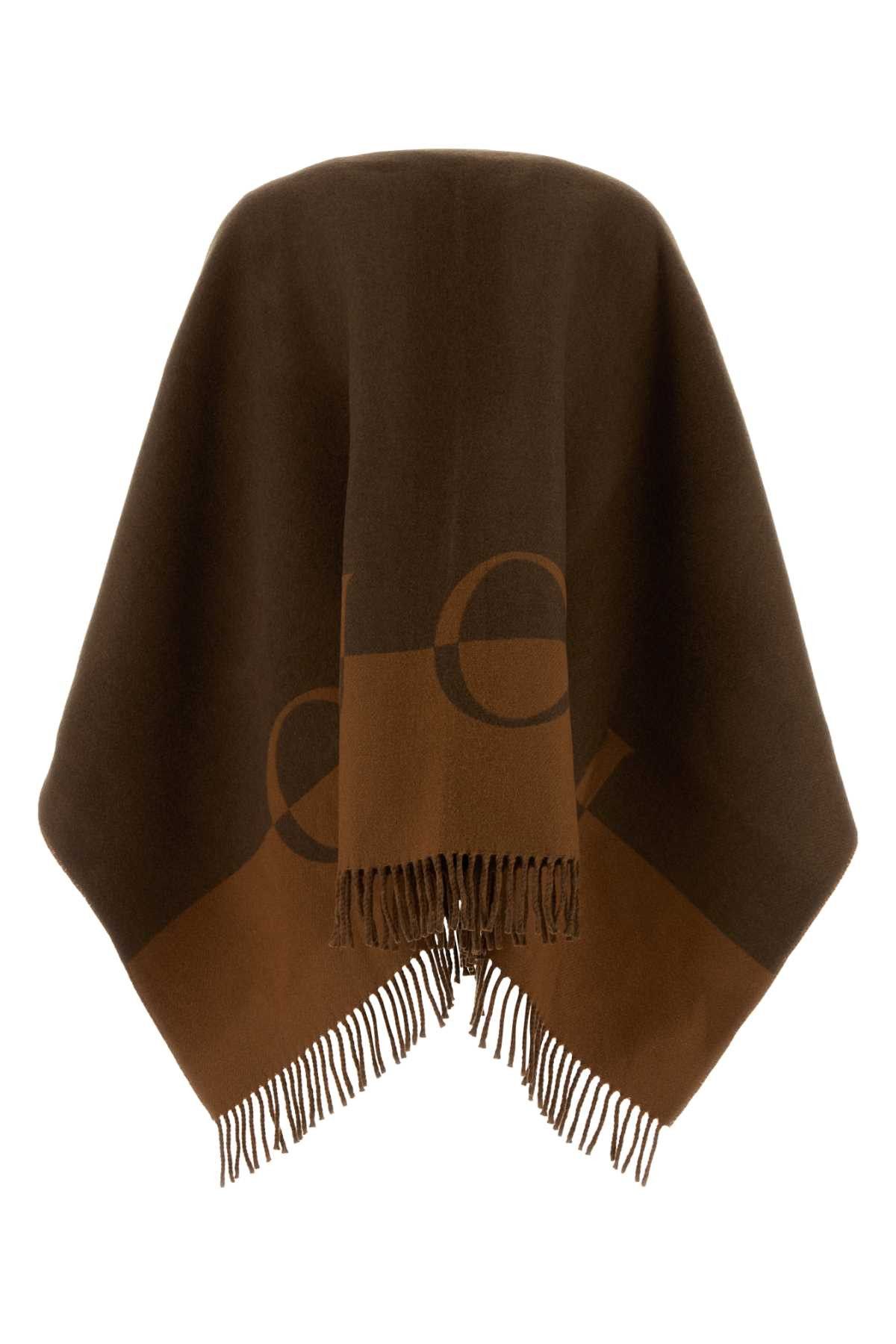 Gucci Brown Wool Blend Cape Size M / US 6-8 / IT 42-44 - 2 Thumbnail