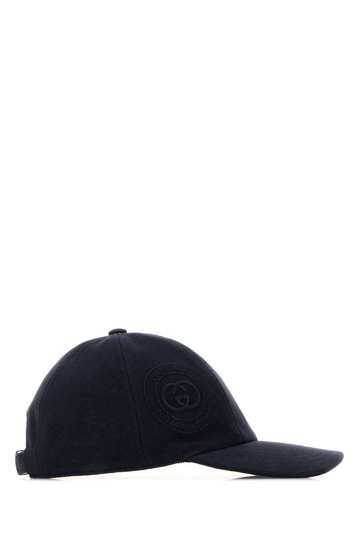 Gucci Navy Blue Cotton Baseball Cap Size ONE SIZE - 2 Thumbnail
