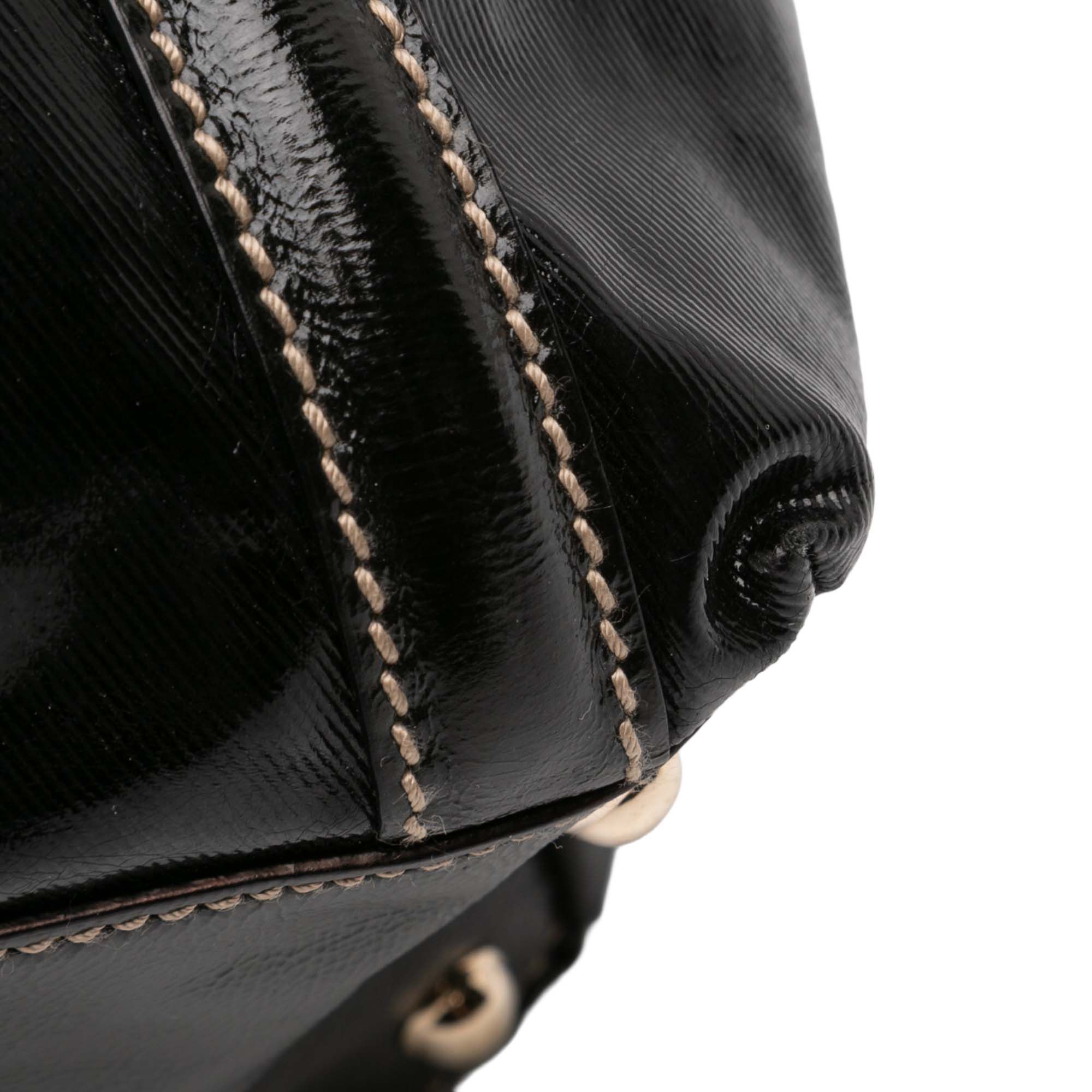Gucci Gucci Patent Dialux Britt Web Tote Size ONE SIZE - 10 Thumbnail