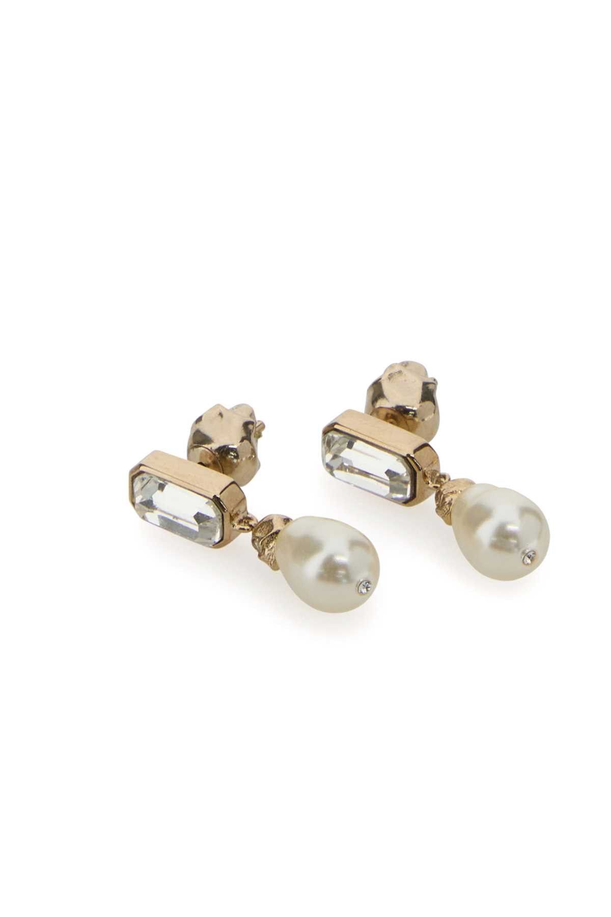 Alexander McQueen Gold Metal Skull Earrings Size ONE SIZE - 2 Thumbnail
