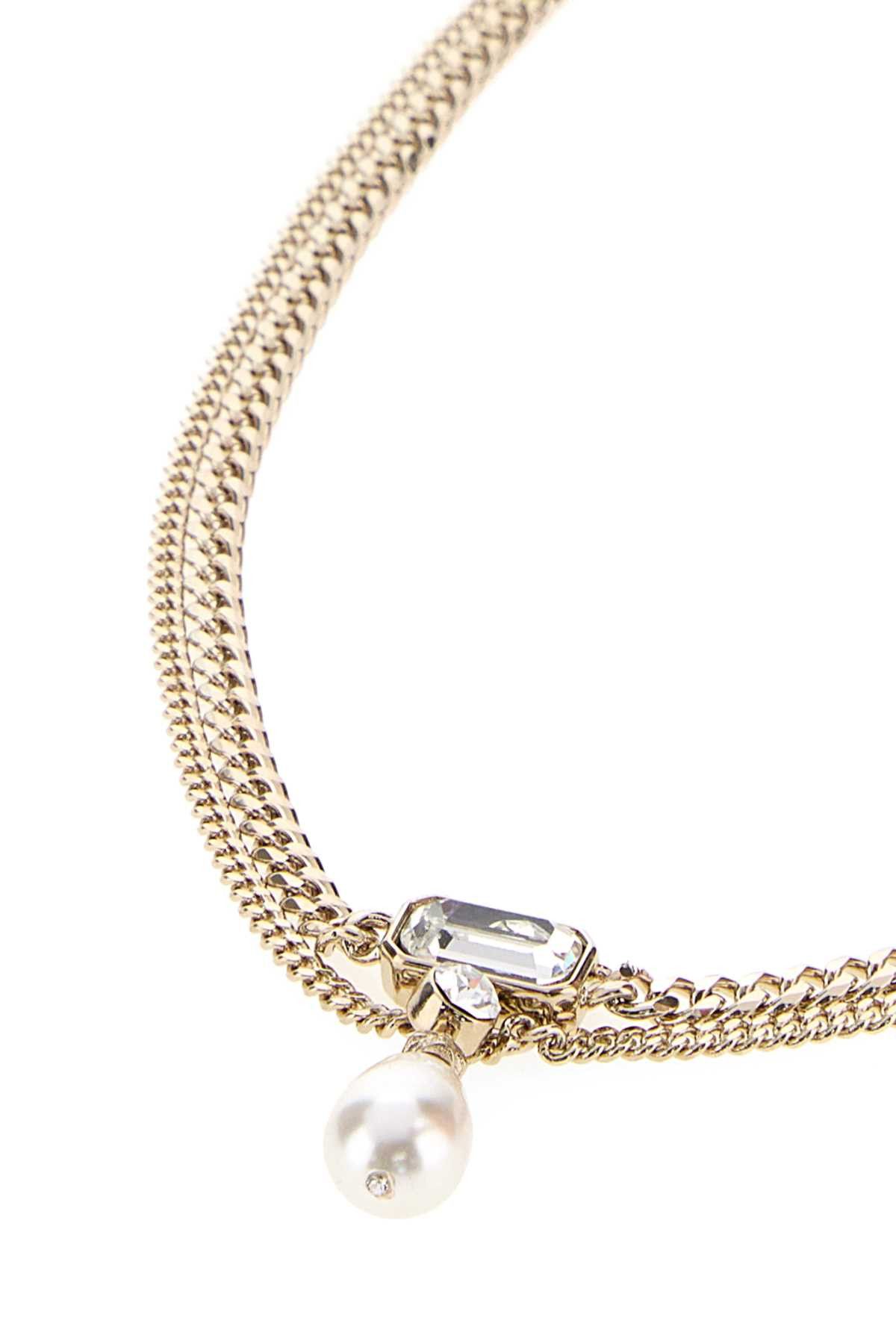 Alexander McQueen Platinum Metal Skull Necklace Size ONE SIZE - 2 Thumbnail