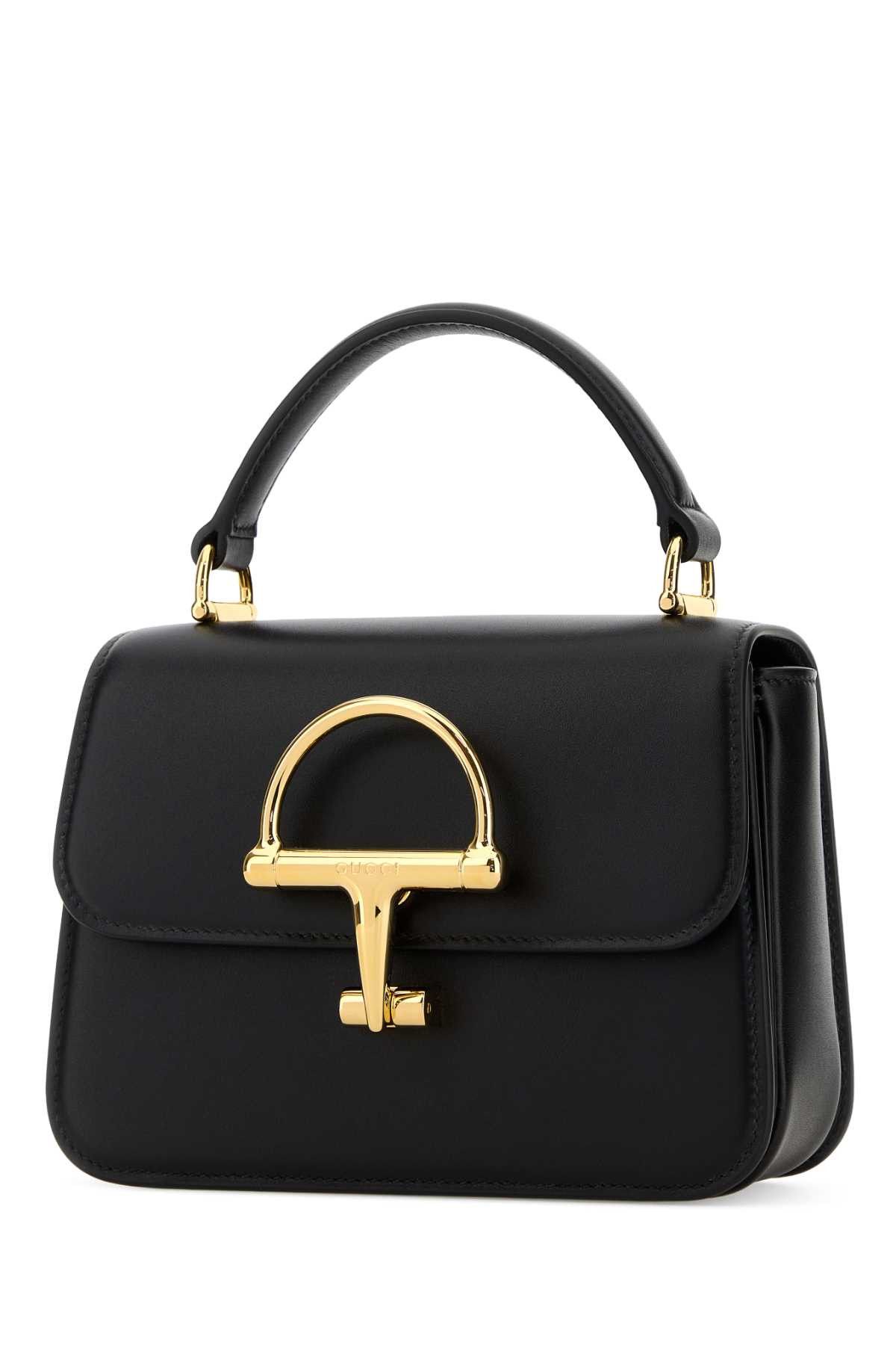 Gucci Black Leather Small Gucci Siena Handbag Size ONE SIZE - 2 Thumbnail