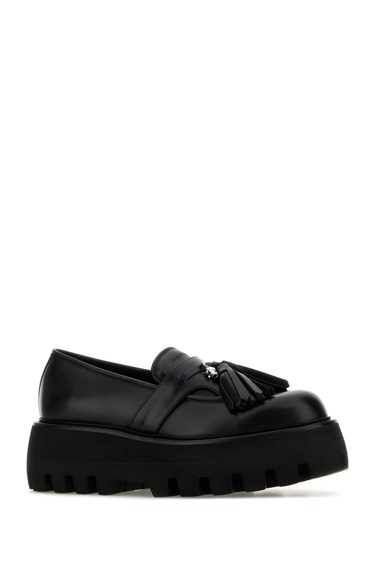 Alexander McQueen Black Leather Sofa Loafers Size US 10 / EU 43 - 2 Thumbnail