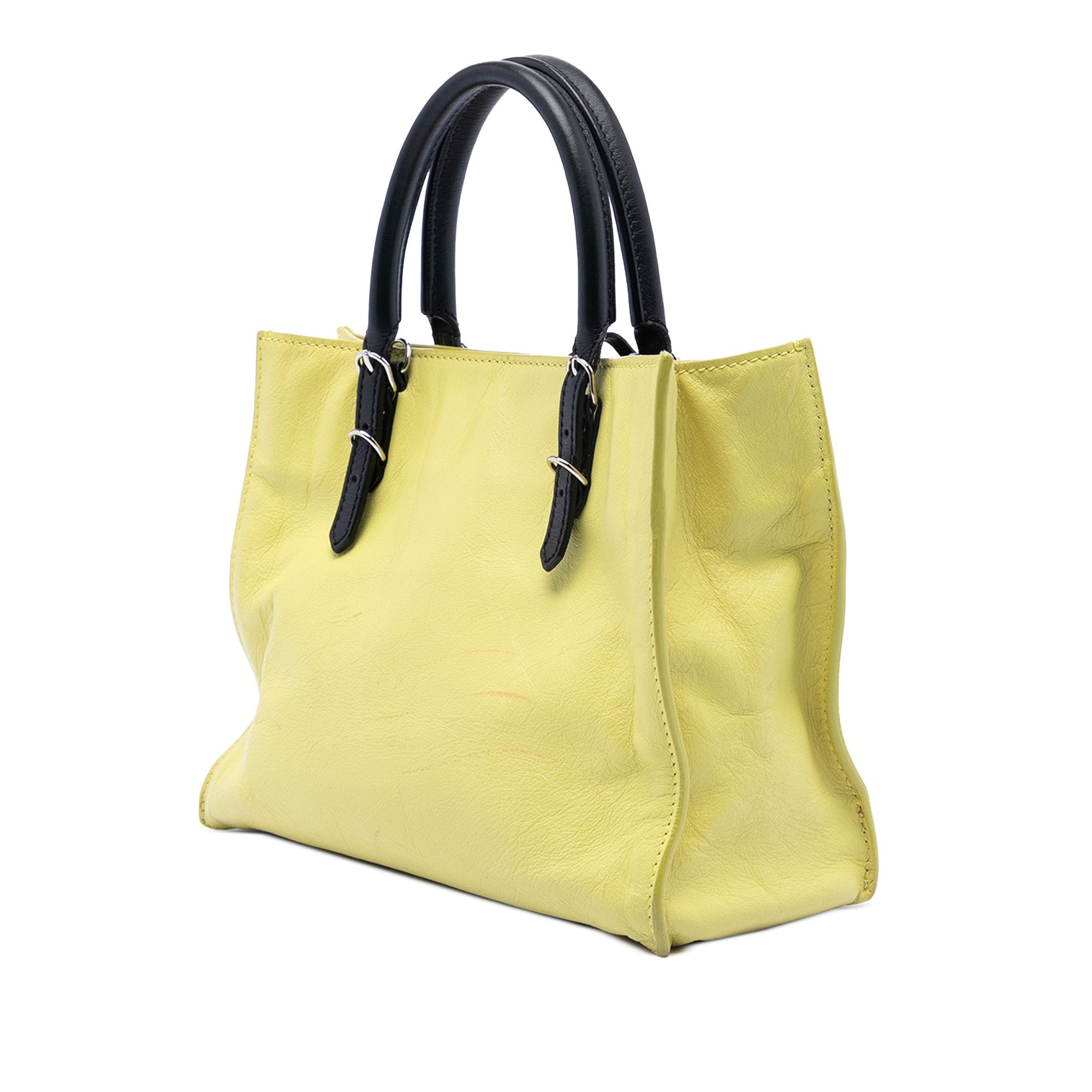 Balenciaga Balenciaga Mini Bicolor Leather Papier A4 Zip Around Tote Size ONE SIZE - 2 Thumbnail