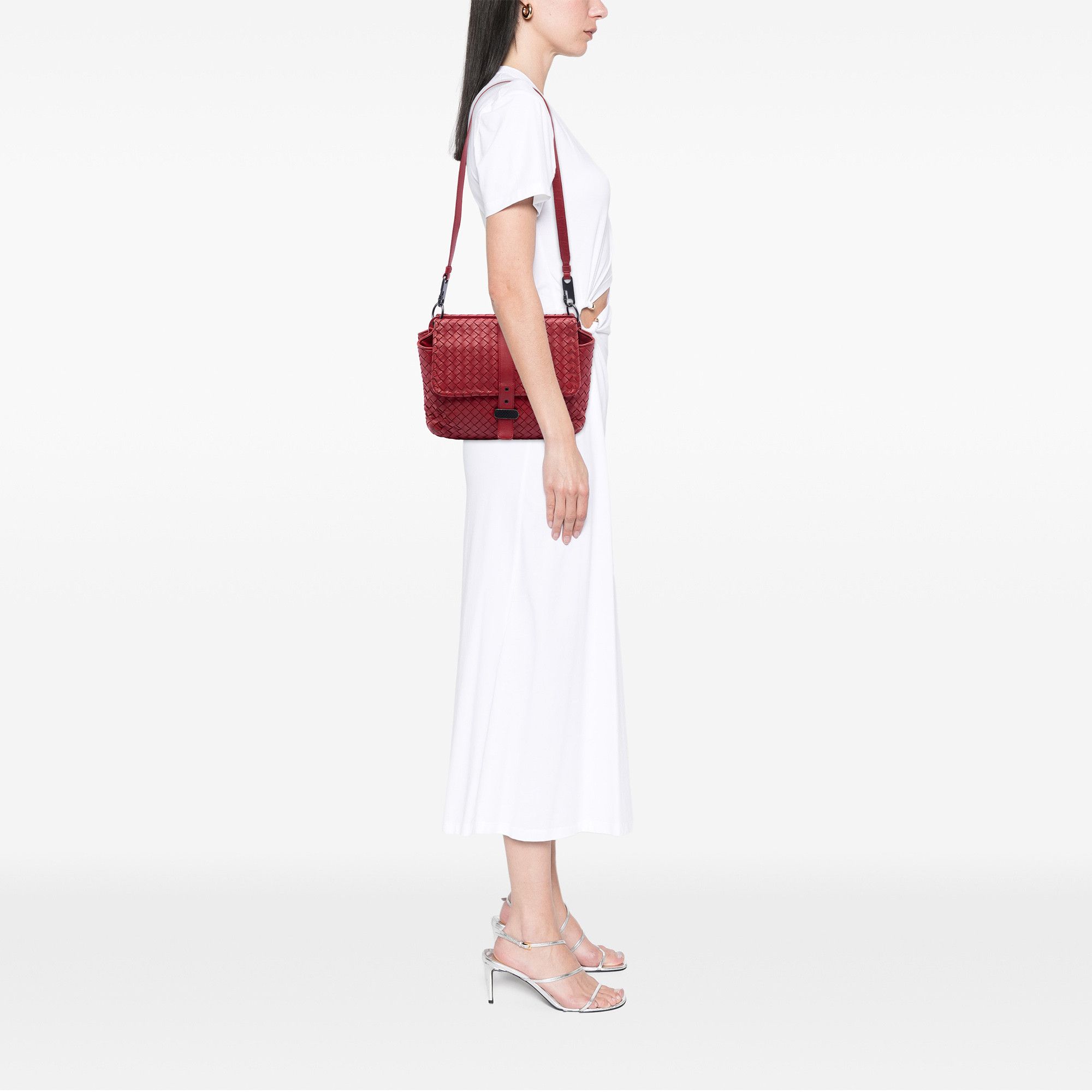 Bottega Veneta Bottega Veneta Nappa Intrecciato Double Sided Flap Messenger Bag Size ONE SIZE - 6 Thumbnail