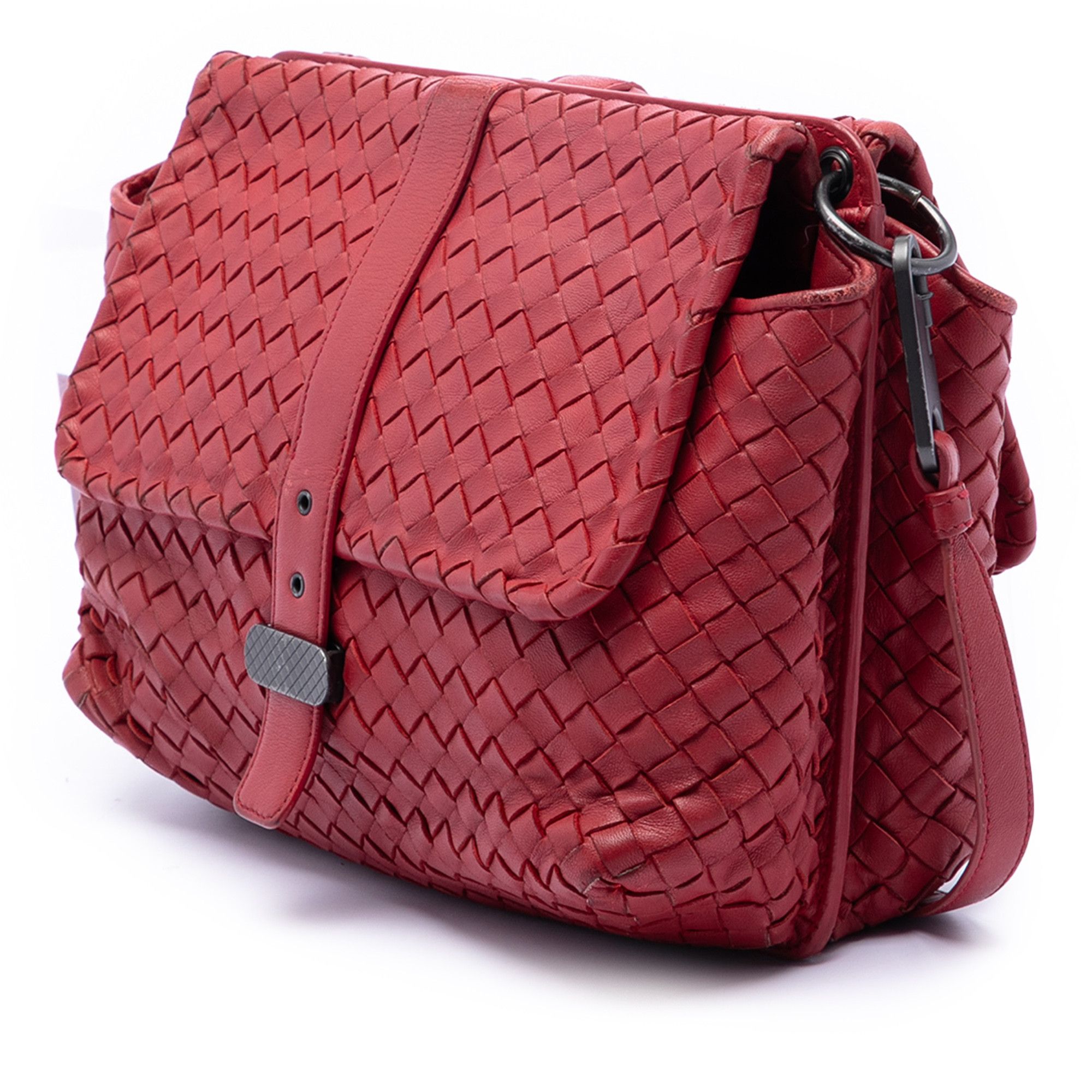 Bottega Veneta Bottega Veneta Nappa Intrecciato Double Sided Flap Messenger Bag Size ONE SIZE - 2 Thumbnail
