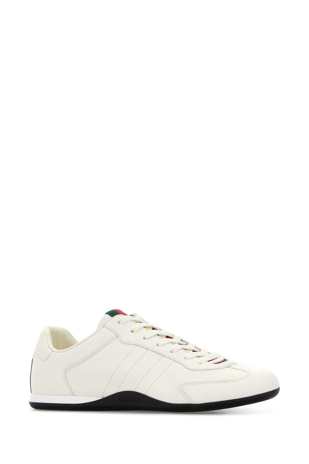 Gucci White Leather Gucci Shift Sneakers Size US 8.5 / EU 41-42 - 2 Thumbnail