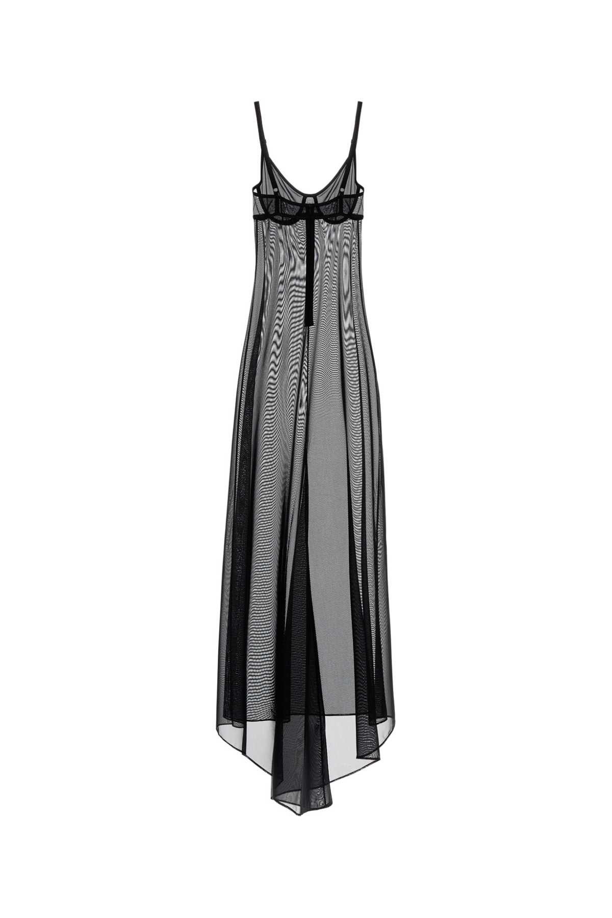 Balenciaga Black Stretch Tulle Naked Dress Size S / US 4 / IT 40 - 2 Thumbnail