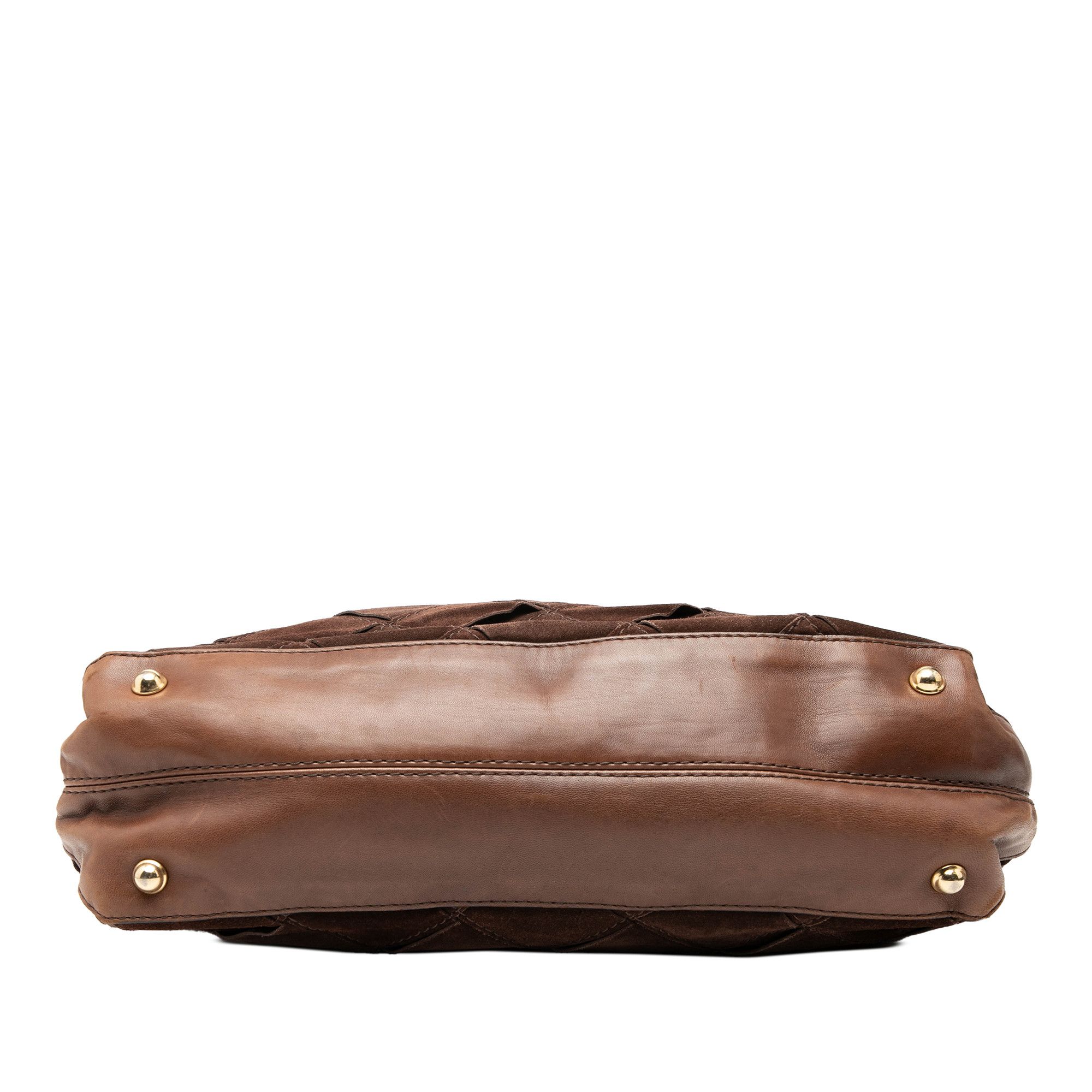 Bottega Veneta Bottega Veneta Suede Intrecciato Tote Size ONE SIZE - 3 Thumbnail