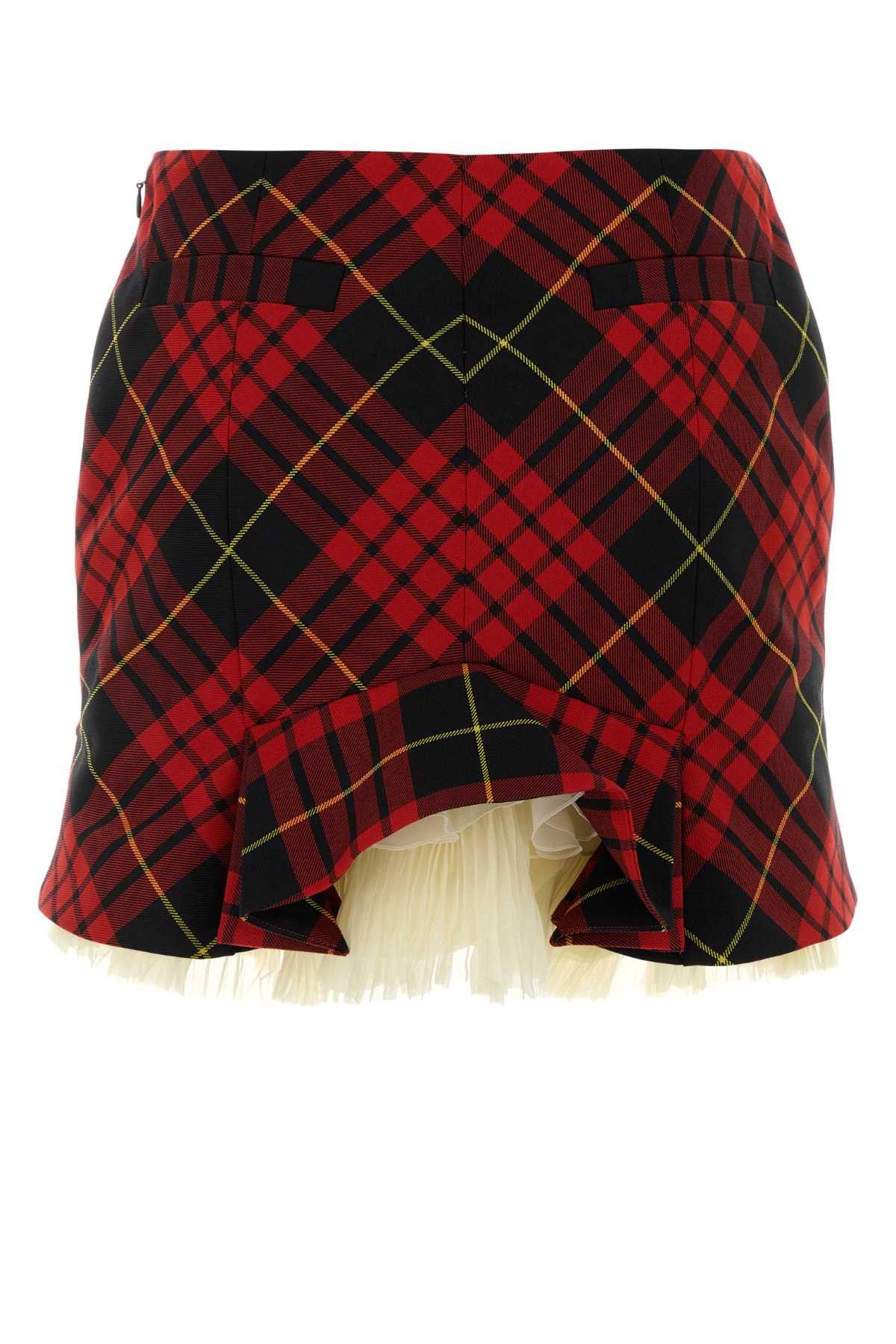 Alexander McQueen Embroidered Polyester Blend Mini Skirt Size 28" / US 6 / IT 42 - 2 Thumbnail
