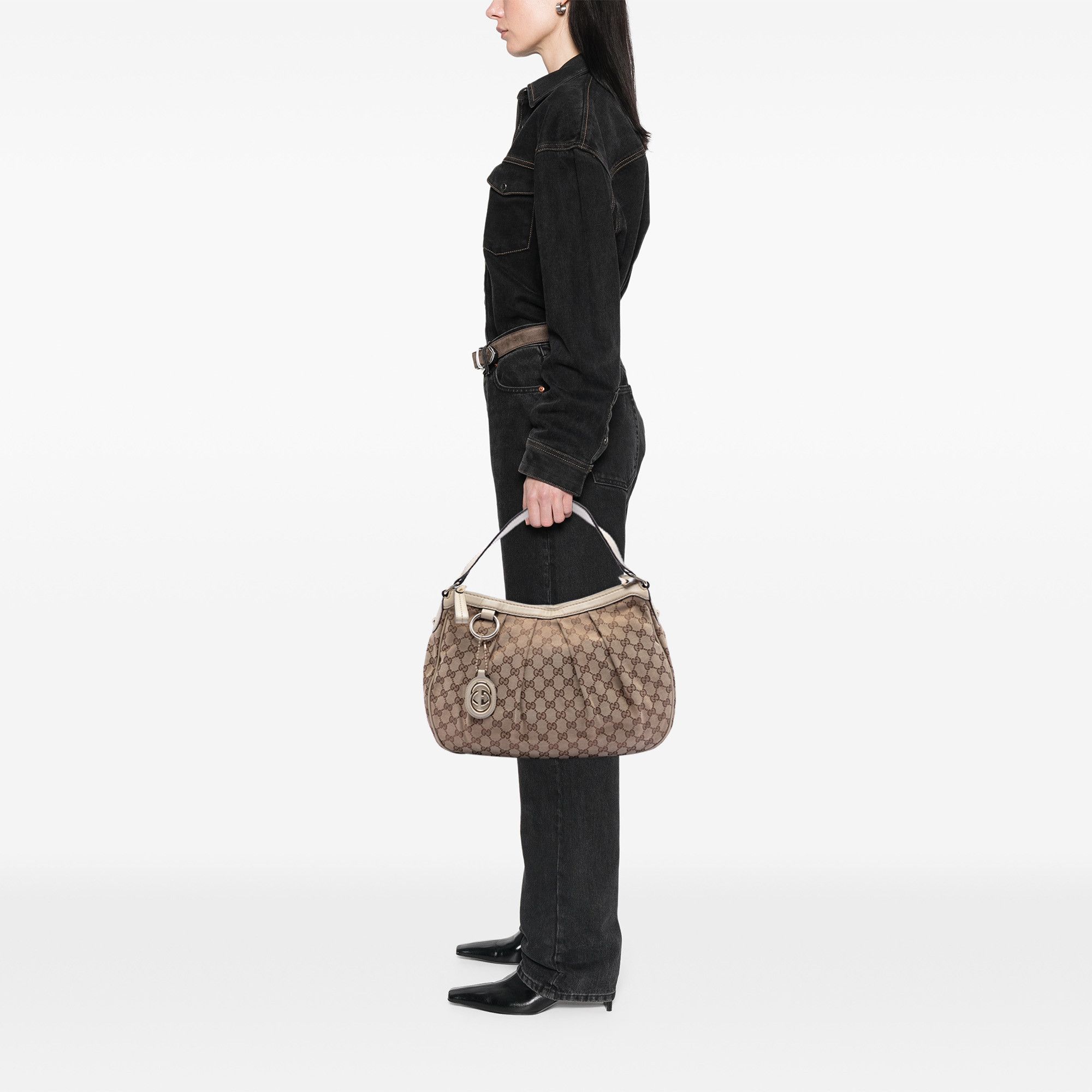 Gucci Gucci GG Canvas Sukey Shoulder Bag Size ONE SIZE - 7 Thumbnail