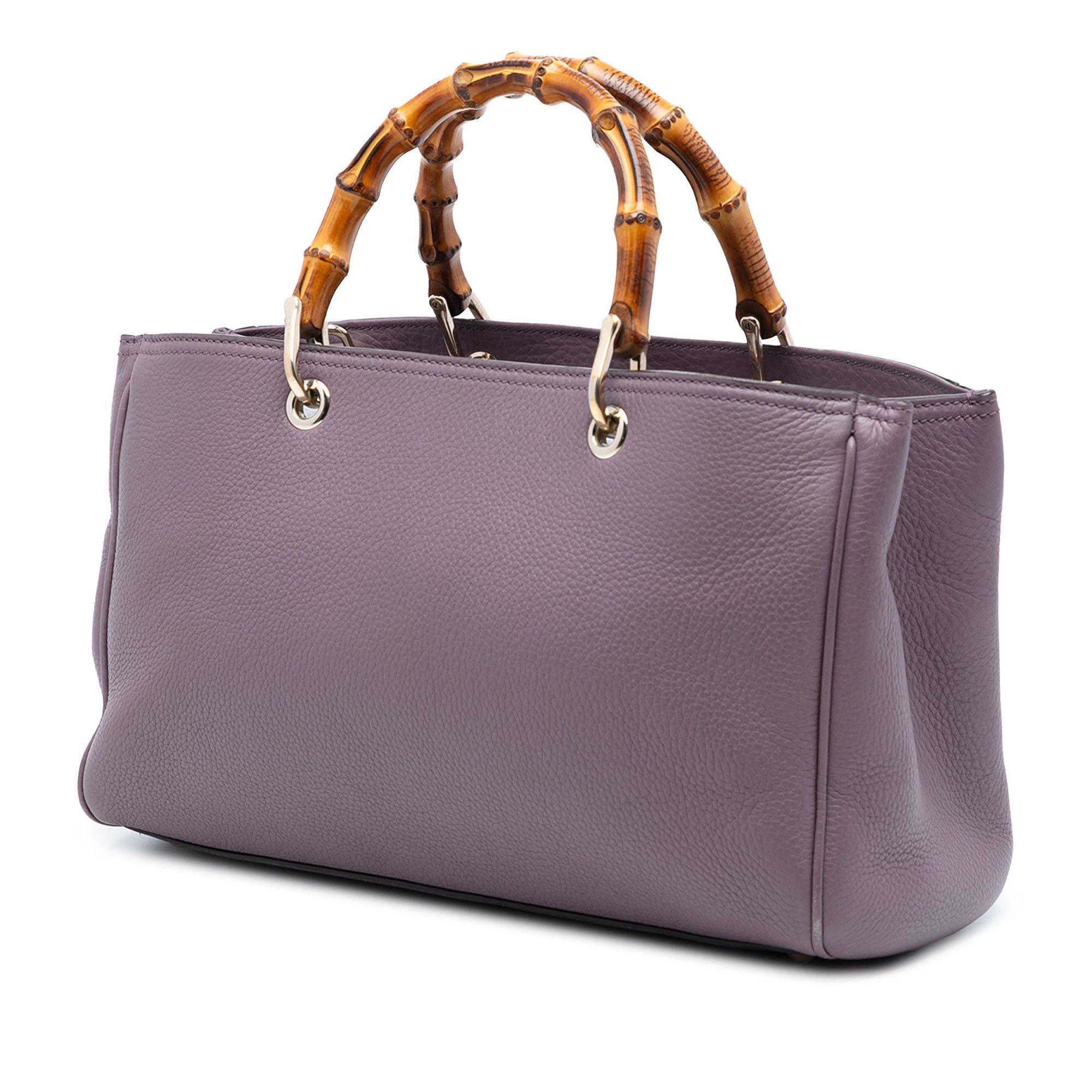 Gucci Gucci Medium Calfskin Bamboo Shopper Satchel Size ONE SIZE - 2 Thumbnail