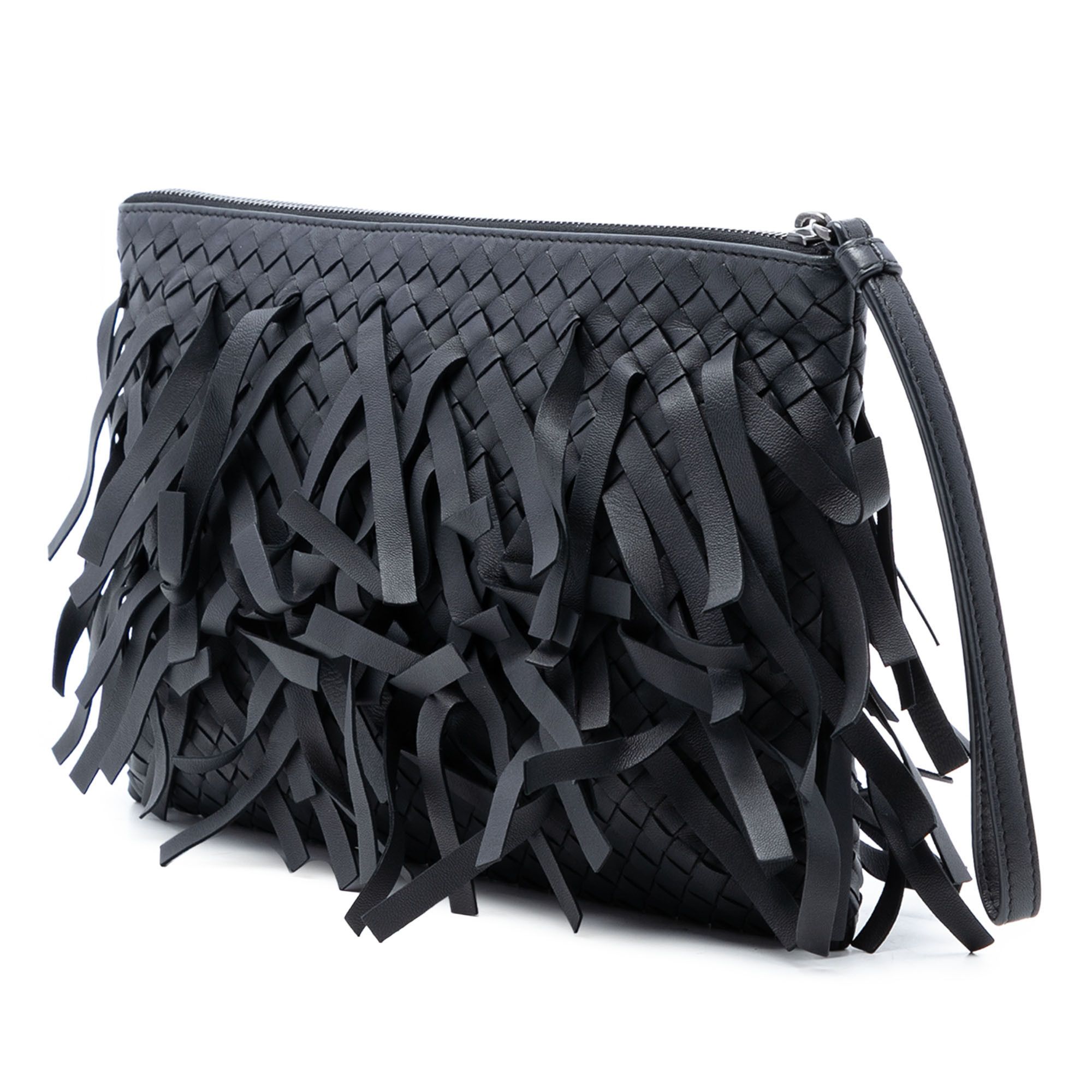 Bottega Veneta Bottega Veneta Nappa Intrecciato Palio Fringe Clutch Size ONE SIZE - 2 Thumbnail