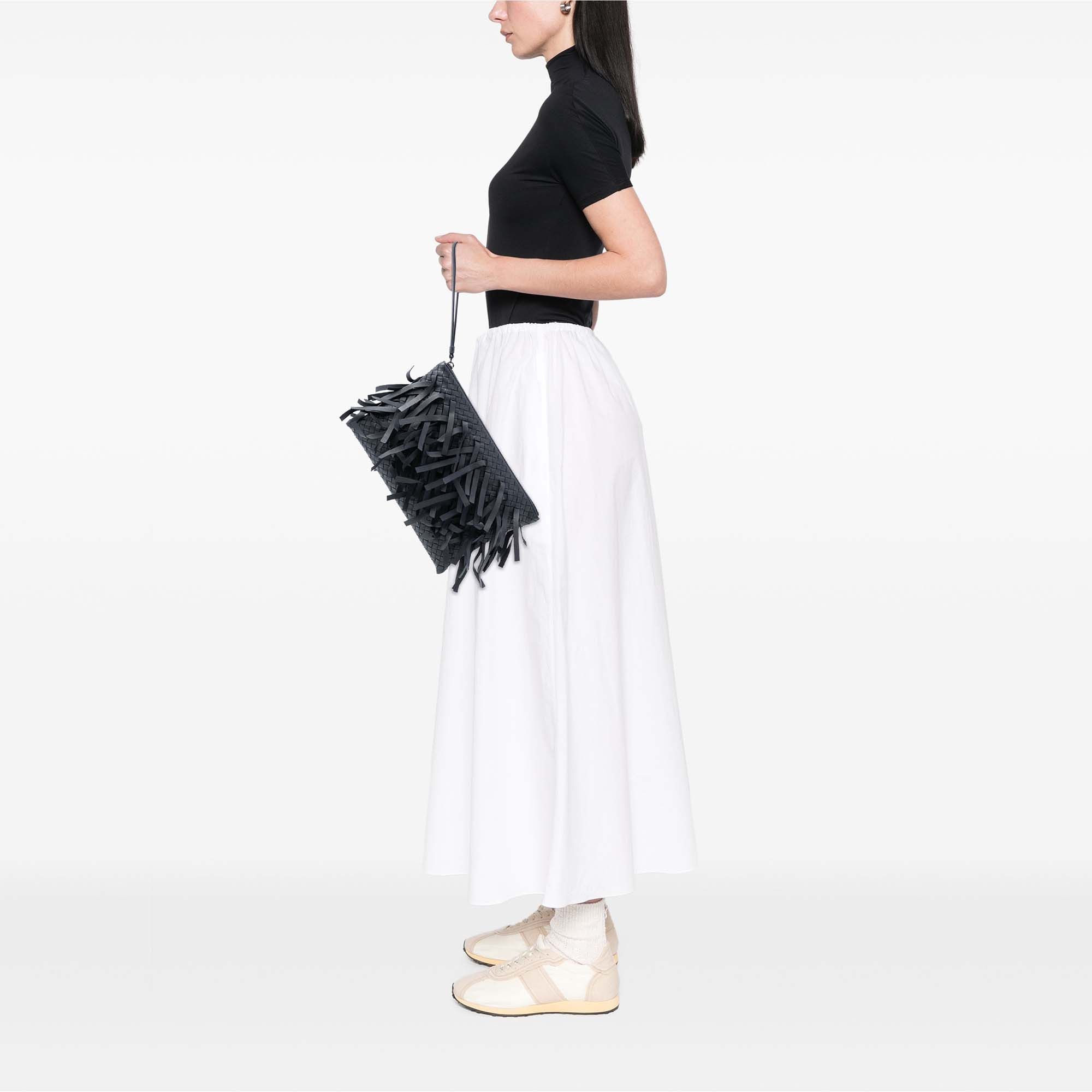 Bottega Veneta Bottega Veneta Nappa Intrecciato Palio Fringe Clutch Size ONE SIZE - 7 Thumbnail