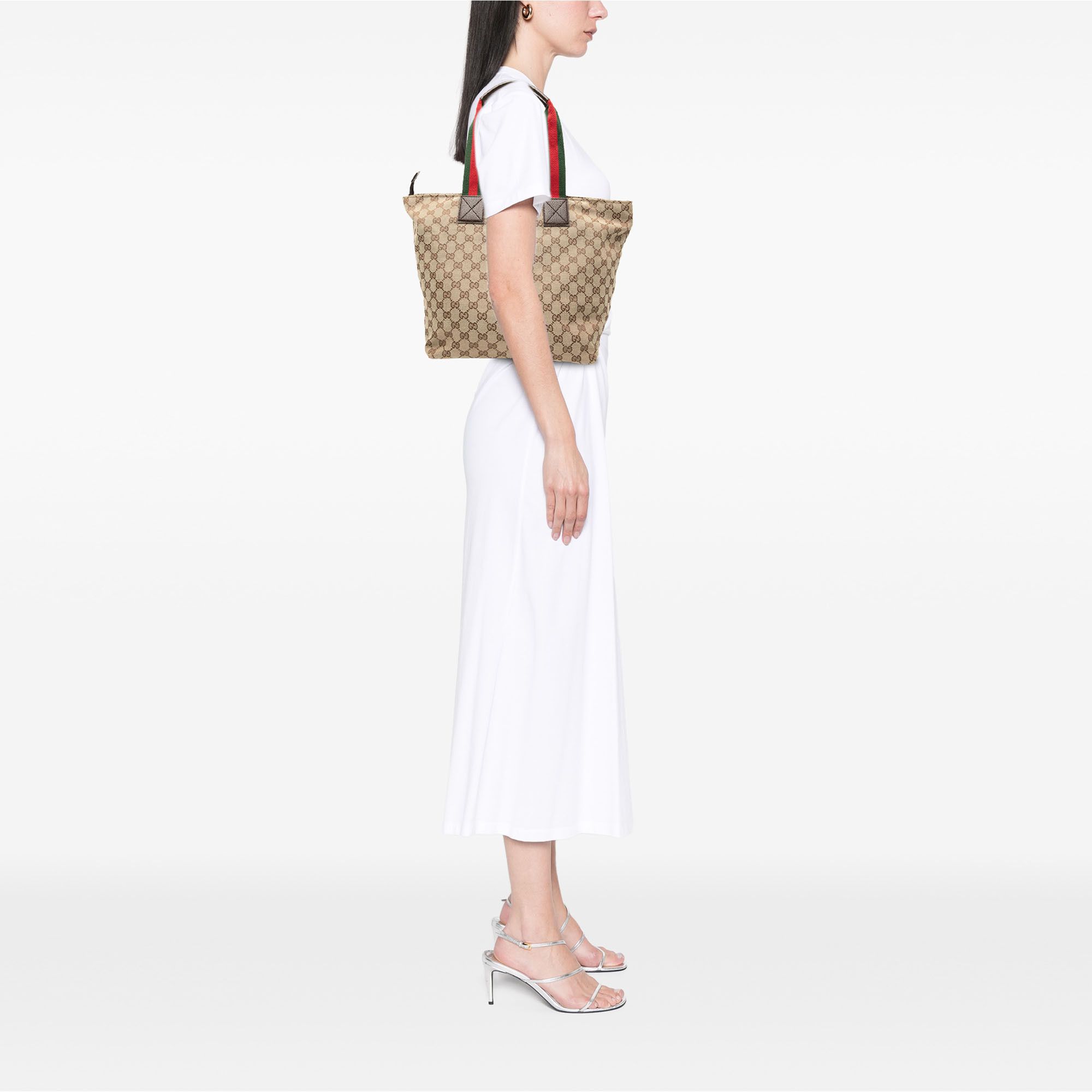Gucci Gucci GG Canvas Web Tote Size ONE SIZE - 7 Thumbnail