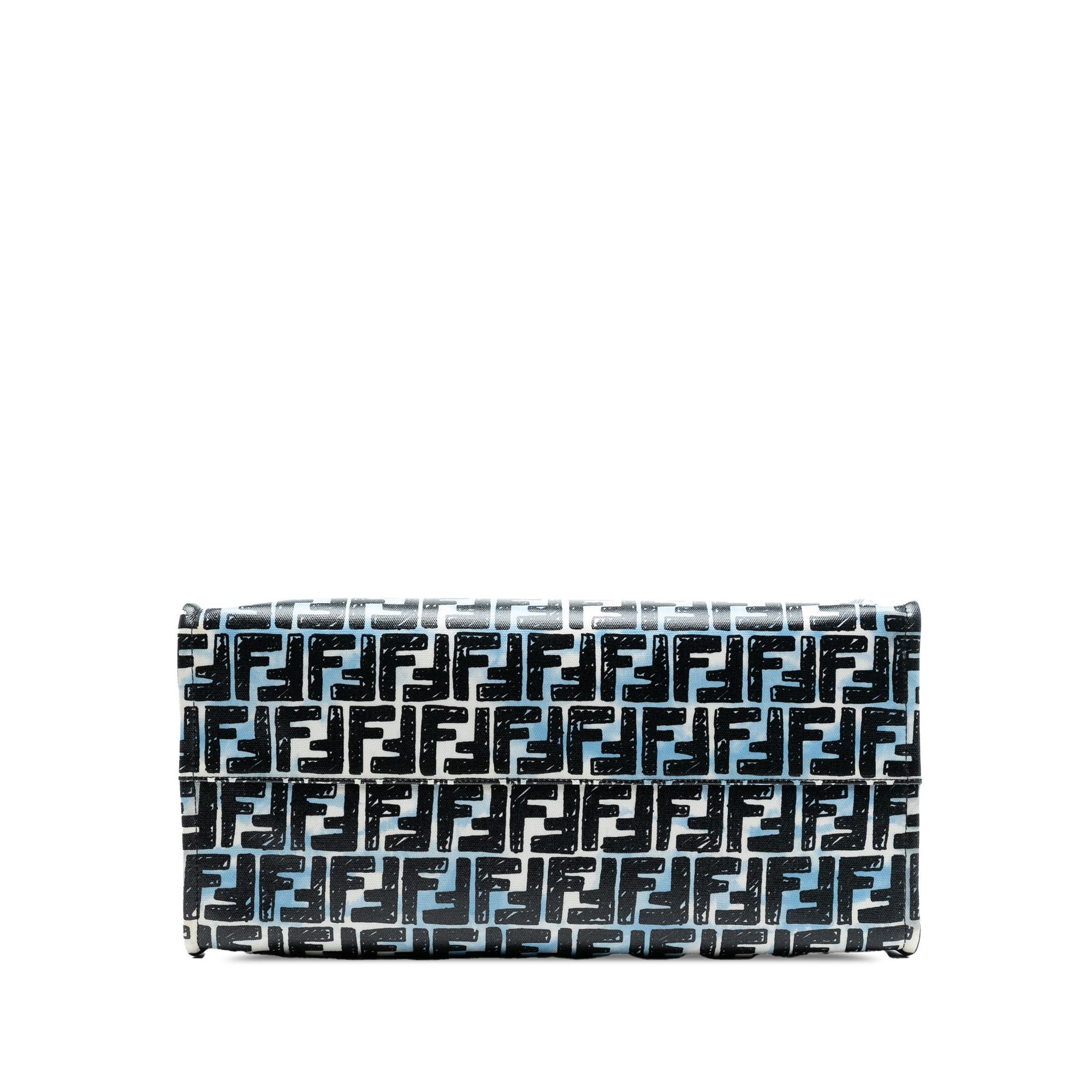 Fendi Fendi Joshua Vides Zucca Coated Canvas Cloudy Shopper Satchel Size ONE SIZE - 3 Thumbnail