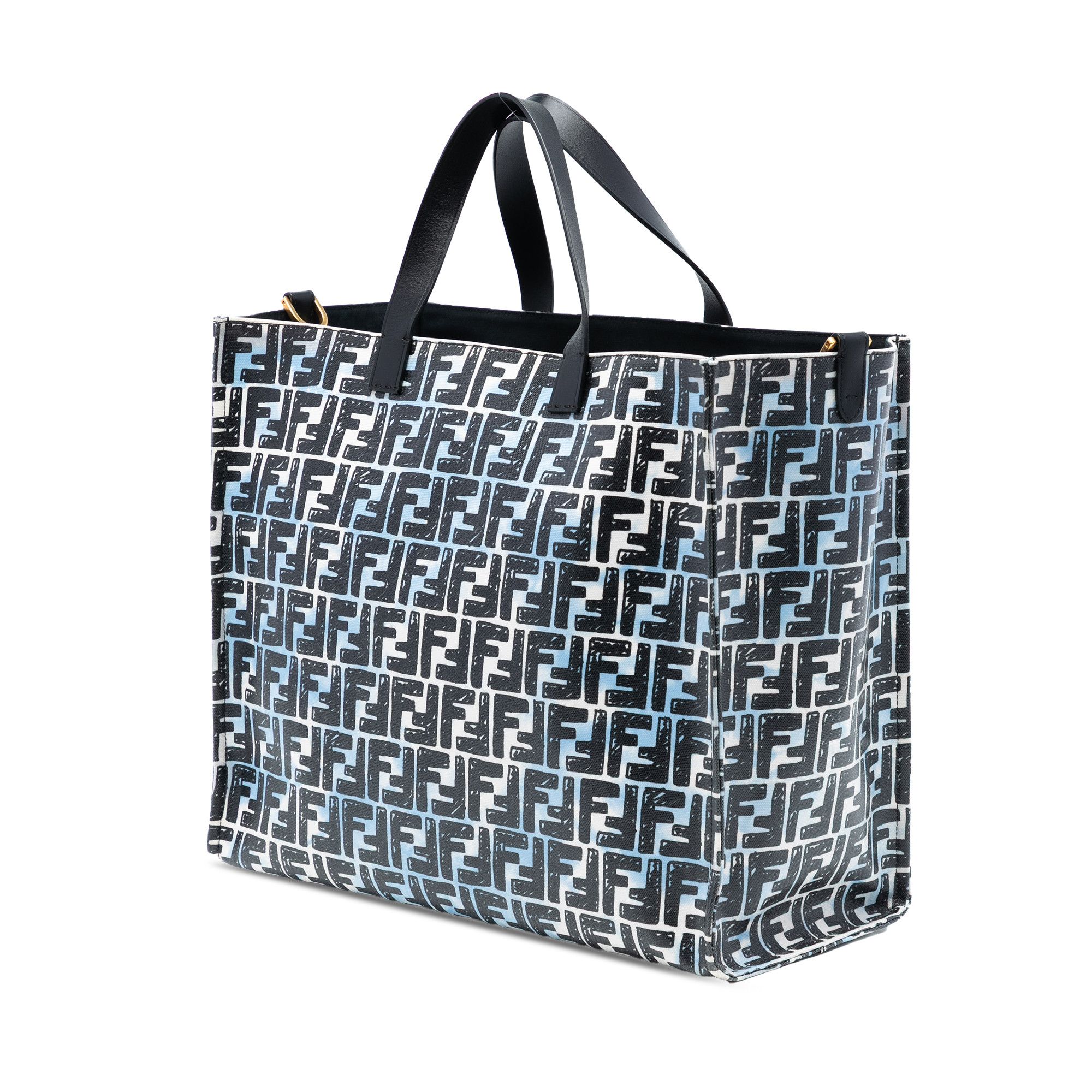 Fendi Fendi Joshua Vides Zucca Coated Canvas Cloudy Shopper Satchel Size ONE SIZE - 2 Thumbnail