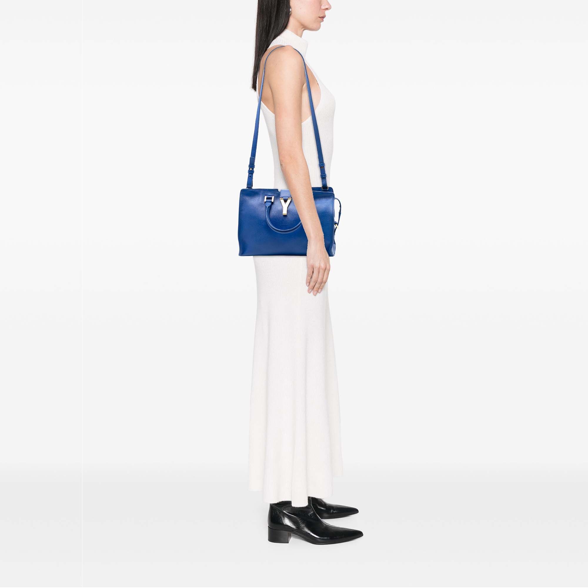 Yves Saint Laurent Yves Saint Laurent Small Calfskin Cabas Chyc Satchel Size ONE SIZE - 7 Thumbnail